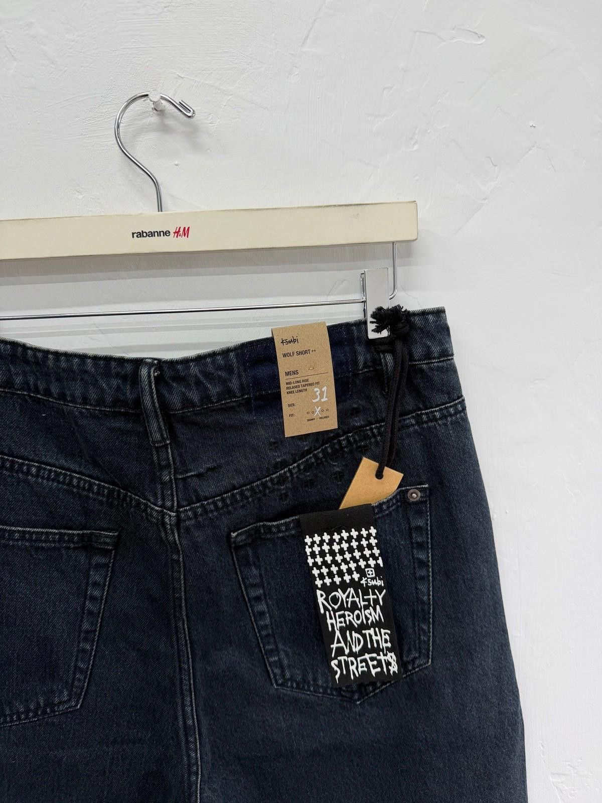 Ksubi new Ksubi mens denim wolf short shadow re-dye dark blue 31 Size US 31 - 4 Thumbnail