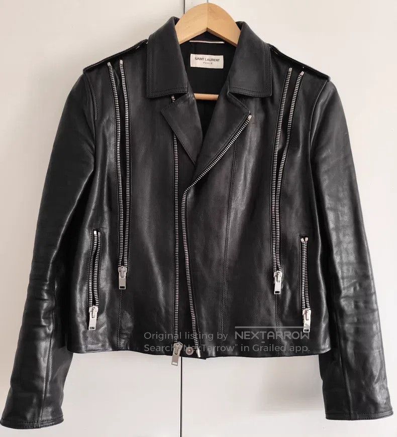 Saint Laurent Paris Saint Laurent Paris Zipper leather jacket Size XS / US 0-2 / IT 36-38 - 1 Thumbnail
