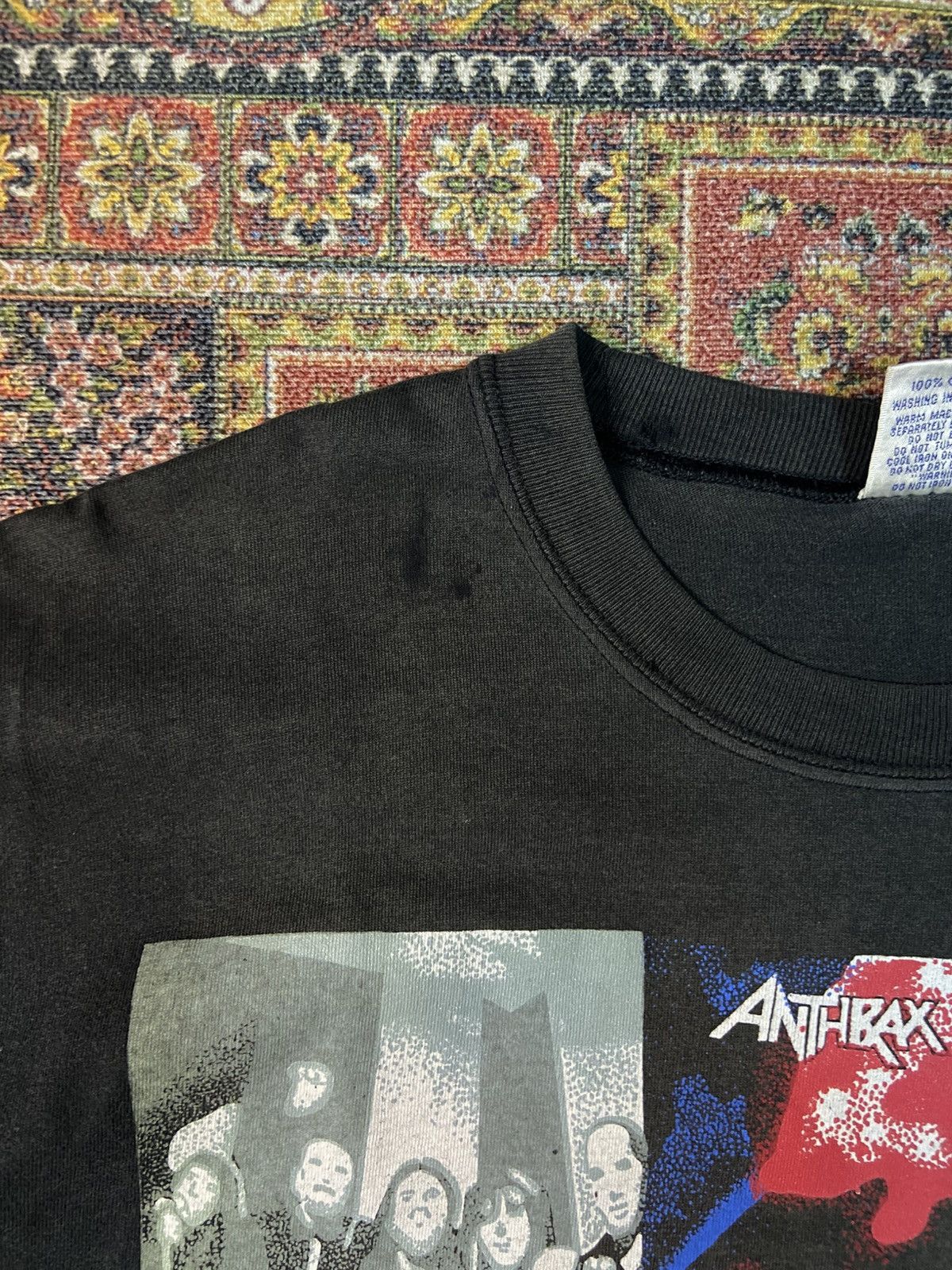 Band Tees Vintage 90s Anthrax Band Size US M / EU 48-50 / 2 - 6 Thumbnail