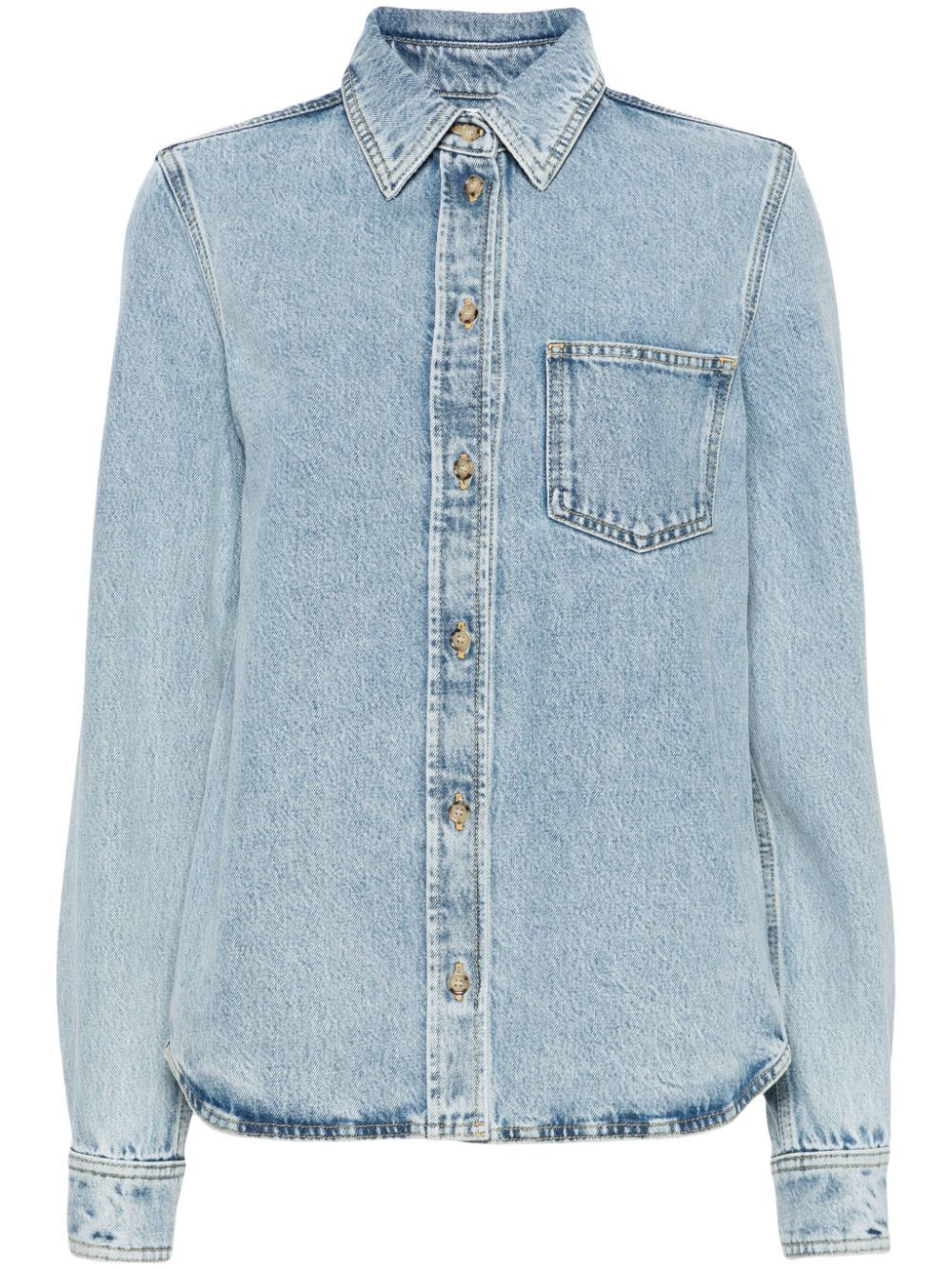 Toteme ORGANIC COTTON DENIM SHIRT Size S / US 4 / IT 40 - 1 Thumbnail