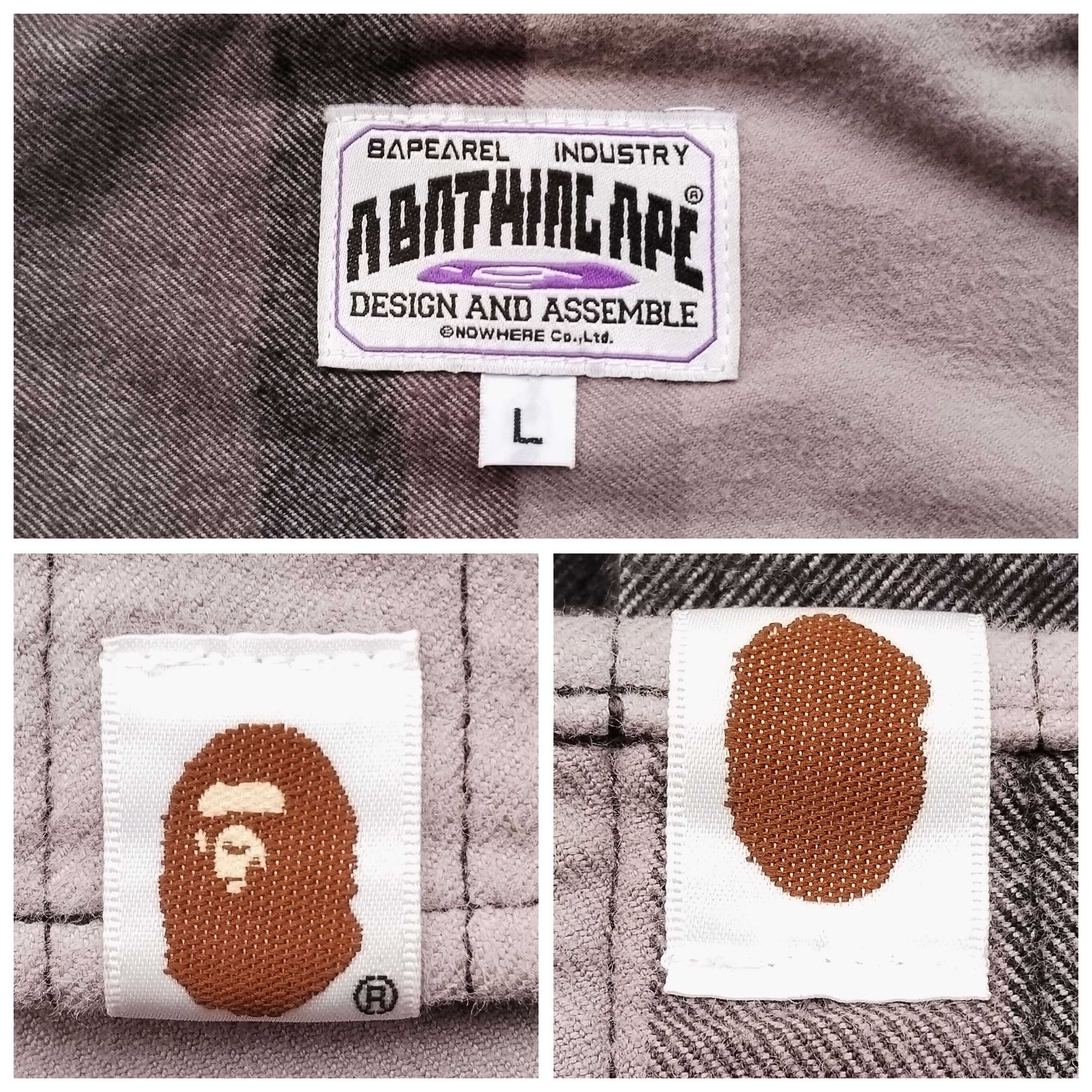 Bape 2012 Zoom Bape Check Flannel Shirt Size US L / EU 52-54 / 3 - 6 Thumbnail