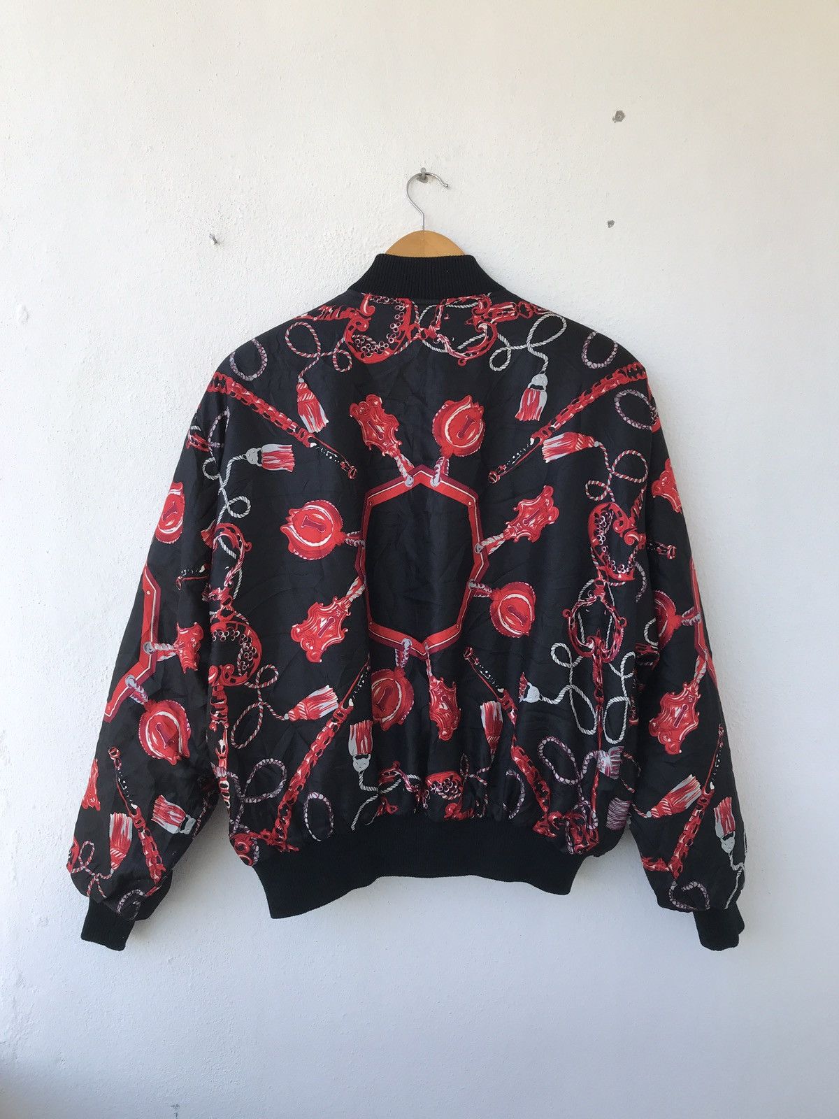 Japanese Brand × Vintage Vintage Baroque overprint Bomber Jacket Size US L / EU 52-54 / 3 - 5 Thumbnail