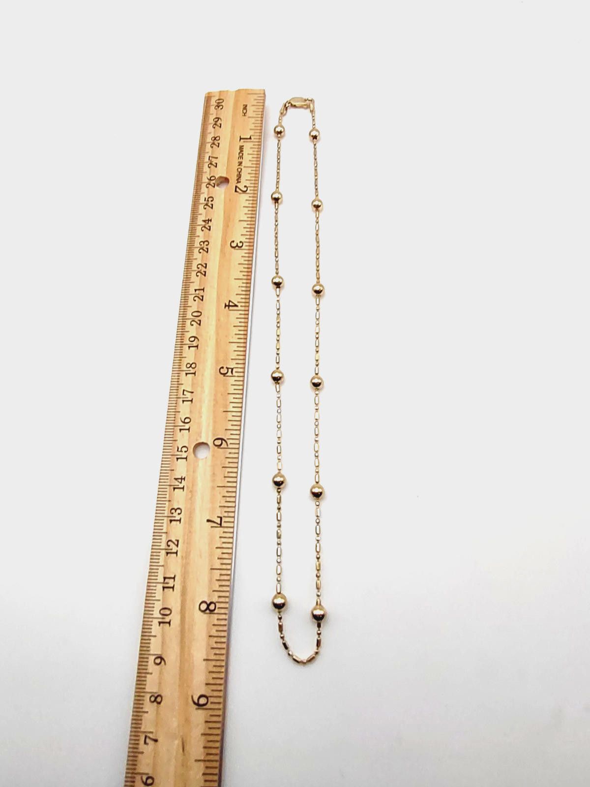 The Unbranded Brand 18-Inch Italian Sterling Silver Gold Plated Station Necklace Size ONE SIZE - 3 Thumbnail
