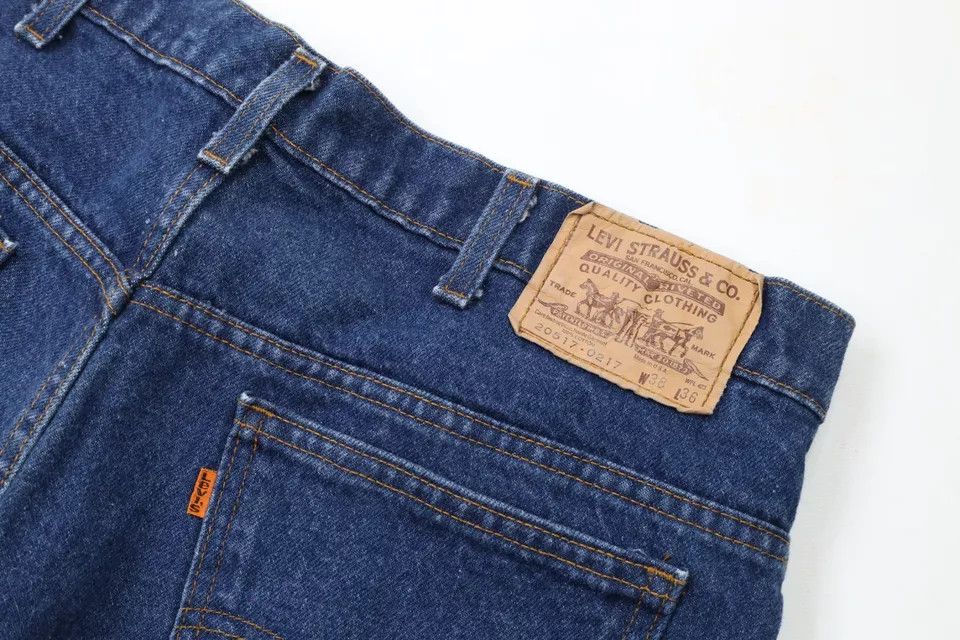 Levi's × Vintage Vintage 80s Levis 517 Orange Tab Wide Leg Denim Jeans USA Size US 36 / EU 52 - 14 Thumbnail