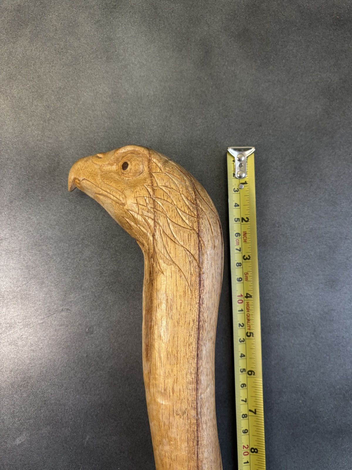 Harley Davidson × Vintage Vintage Wood Cane Hand Carved Eagle 1970s Walking Stick Size ONE SIZE - 10 Thumbnail