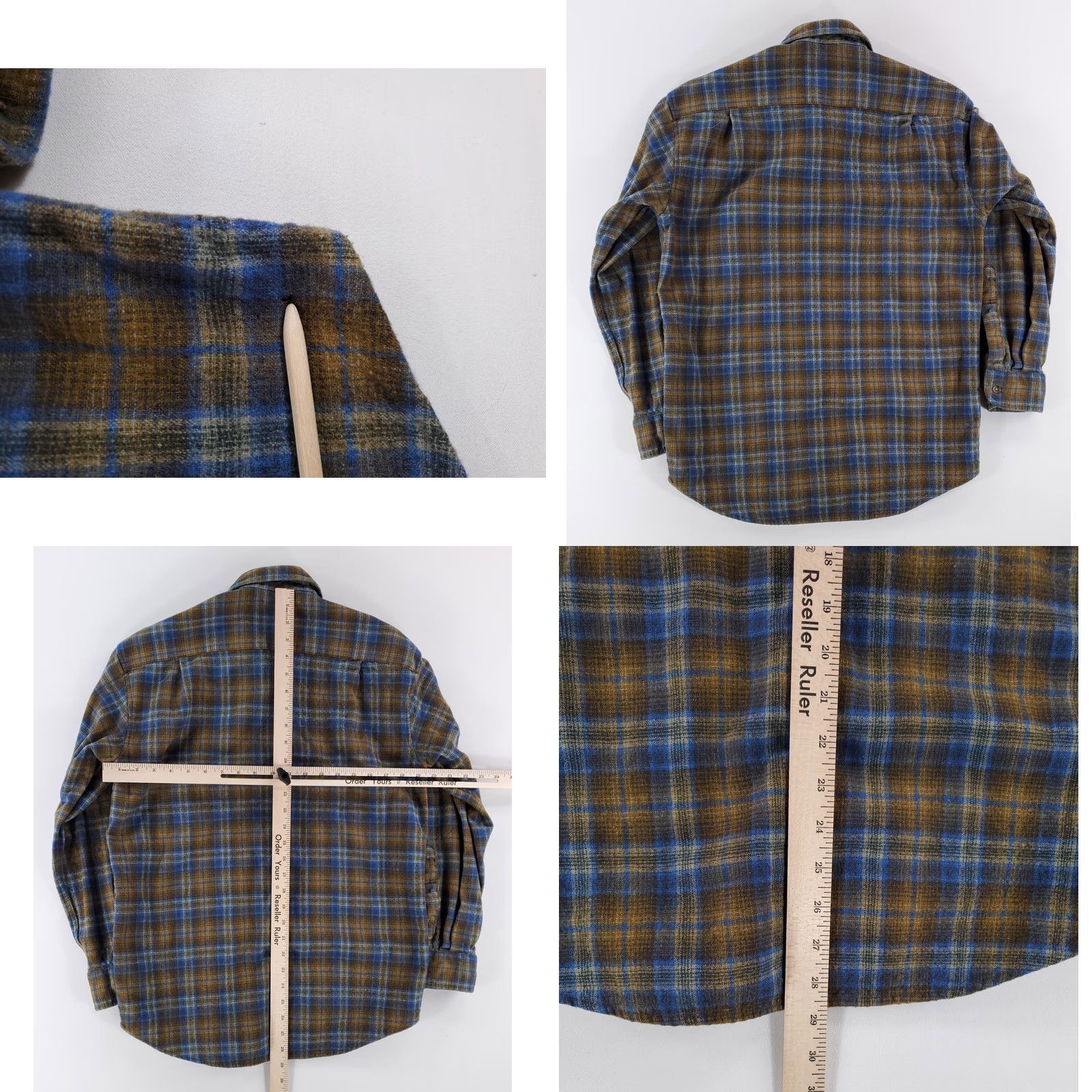 Pendleton Pendleton Lodge Shirt Plaid Button-Up Long Sleeve Mens M Blue Green Size US M / EU 48-50 / 2 - 8 Thumbnail