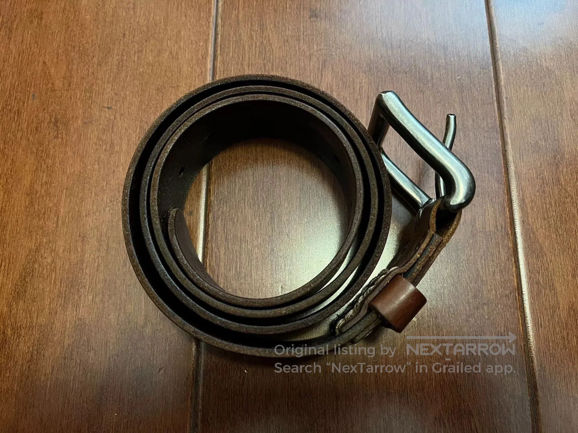 Abercrombie & Fitch Abercrombie & Fitch AF Leather Belt. Size ONE SIZE - 2 Thumbnail
