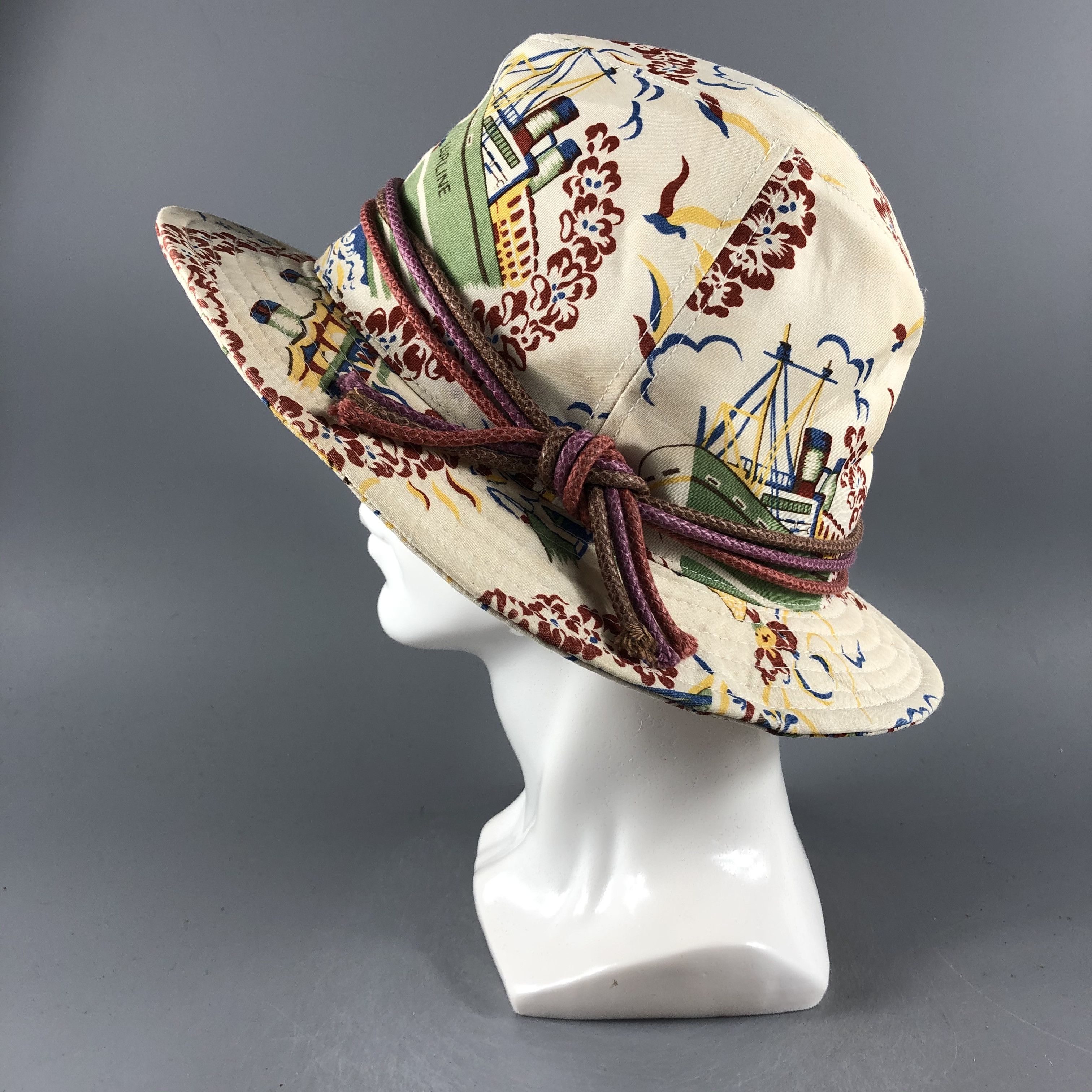 Japanese Brand × Vintage Womens Override9999 Boater Hats -D701 Size ONE SIZE - 1 Thumbnail