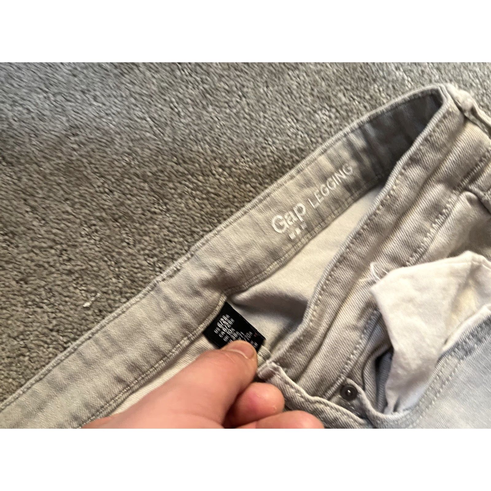 Gap GAP 1969 Legging Jeans Cotton/Spandex Gray Size 6 28in Inseam 27in Denim Skinny Women's Regular Mid Rise - Pre-owned Size 28" / US 6 / IT 42 - 5 Thumbnail