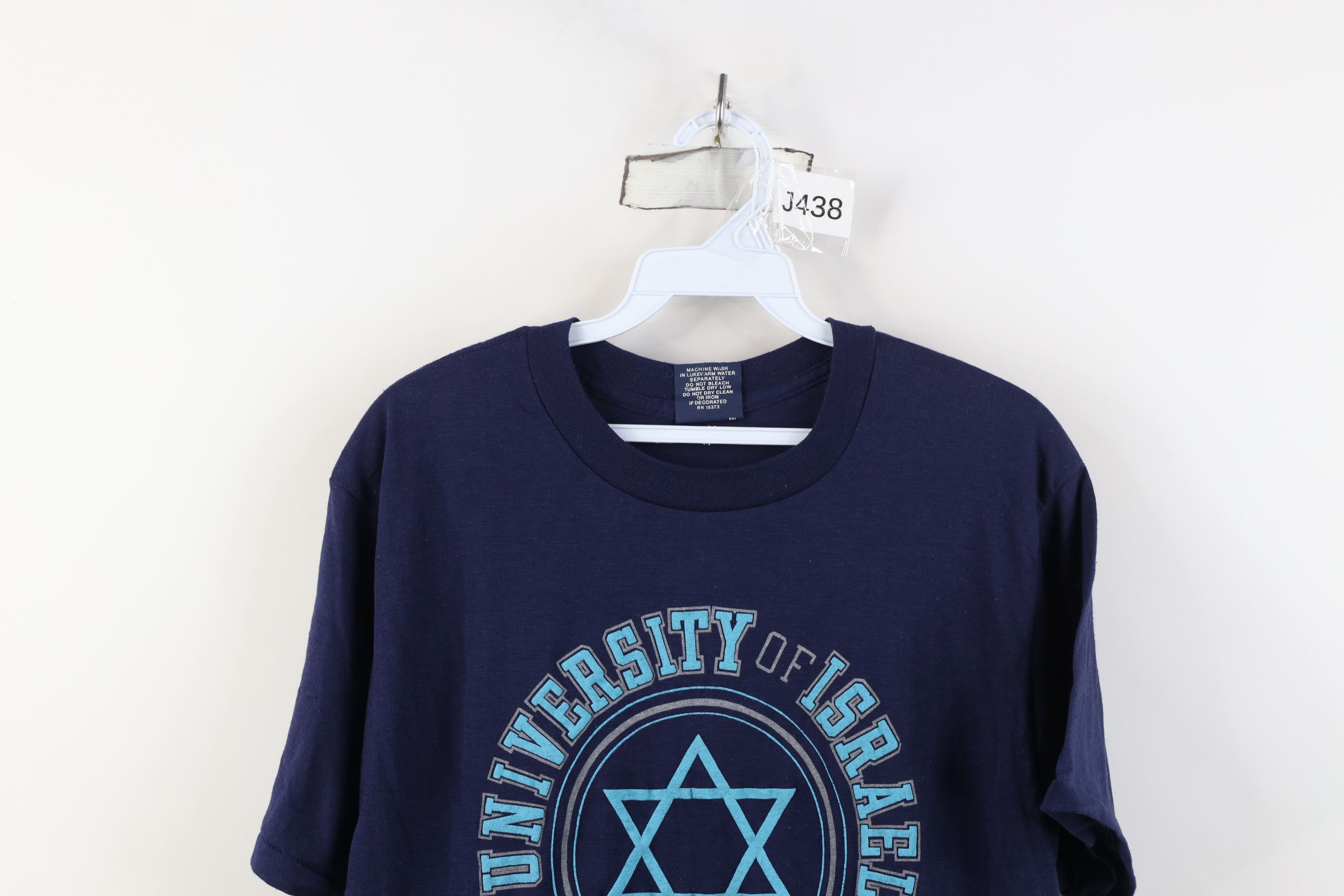 Vintage Vintage 70s 80s University of Israel Jerusalem T-Shirt USA Size US L / EU 52-54 / 3 - 2 Thumbnail