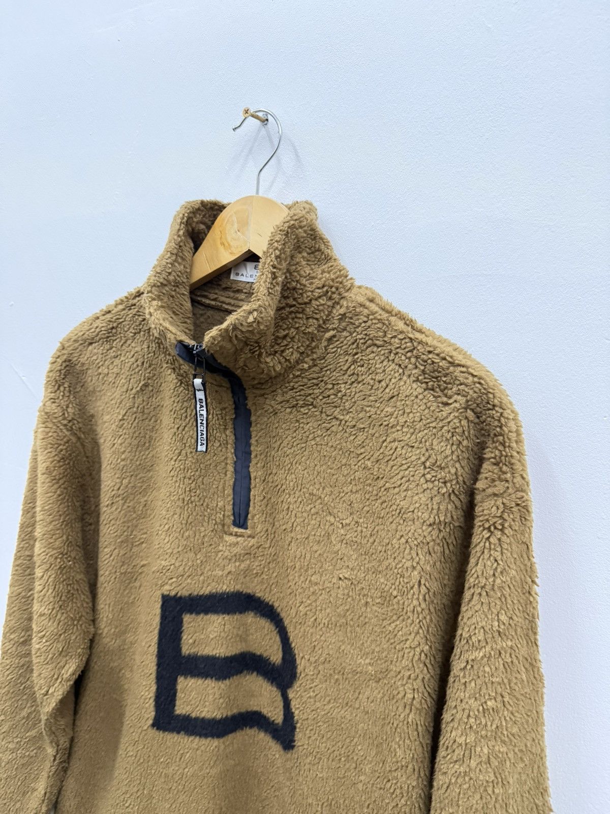 Balenciaga Vintage Balenciaga Golf B Logo Half Zipper Fleece Jacket Size US M / EU 48-50 / 2 - 3 Thumbnail