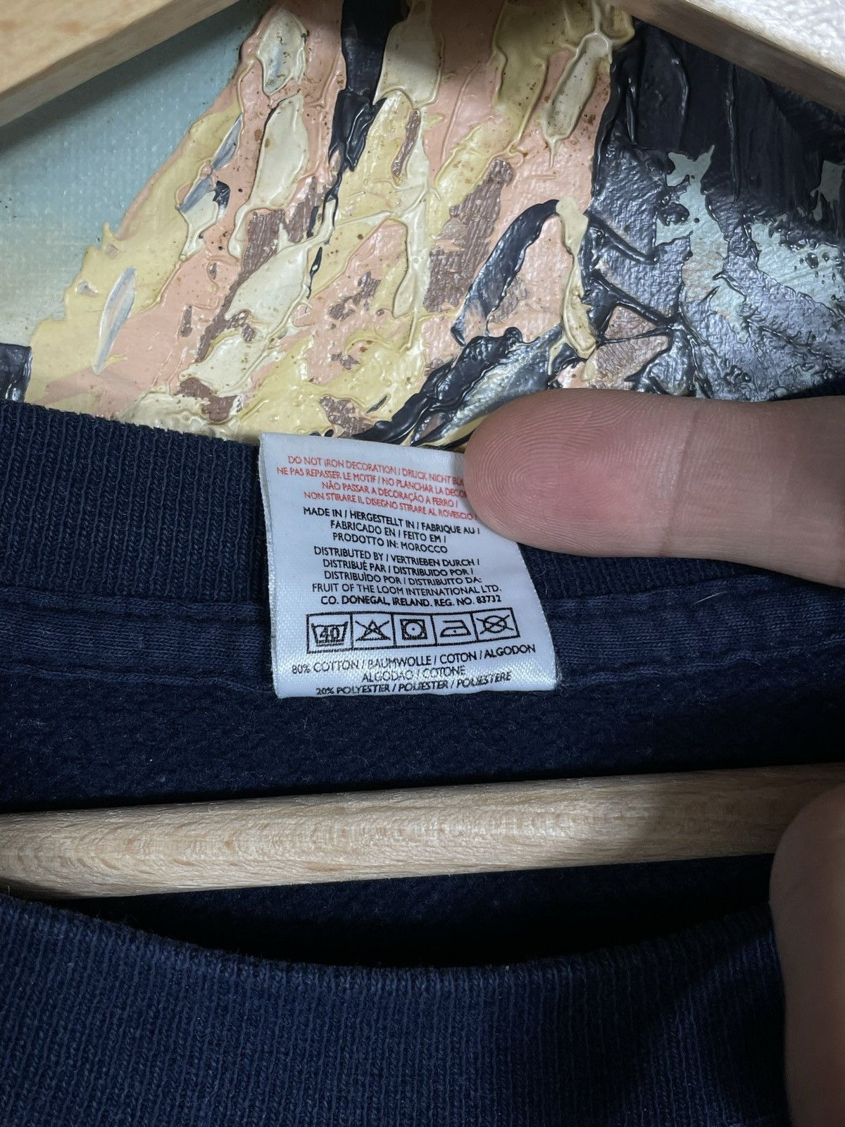 Fruit Of The Loom × Vintage vintage y2k blank oversize baggy crewneck sweatshirt skate Size US XXL / EU 58 / 5 - 7 Thumbnail