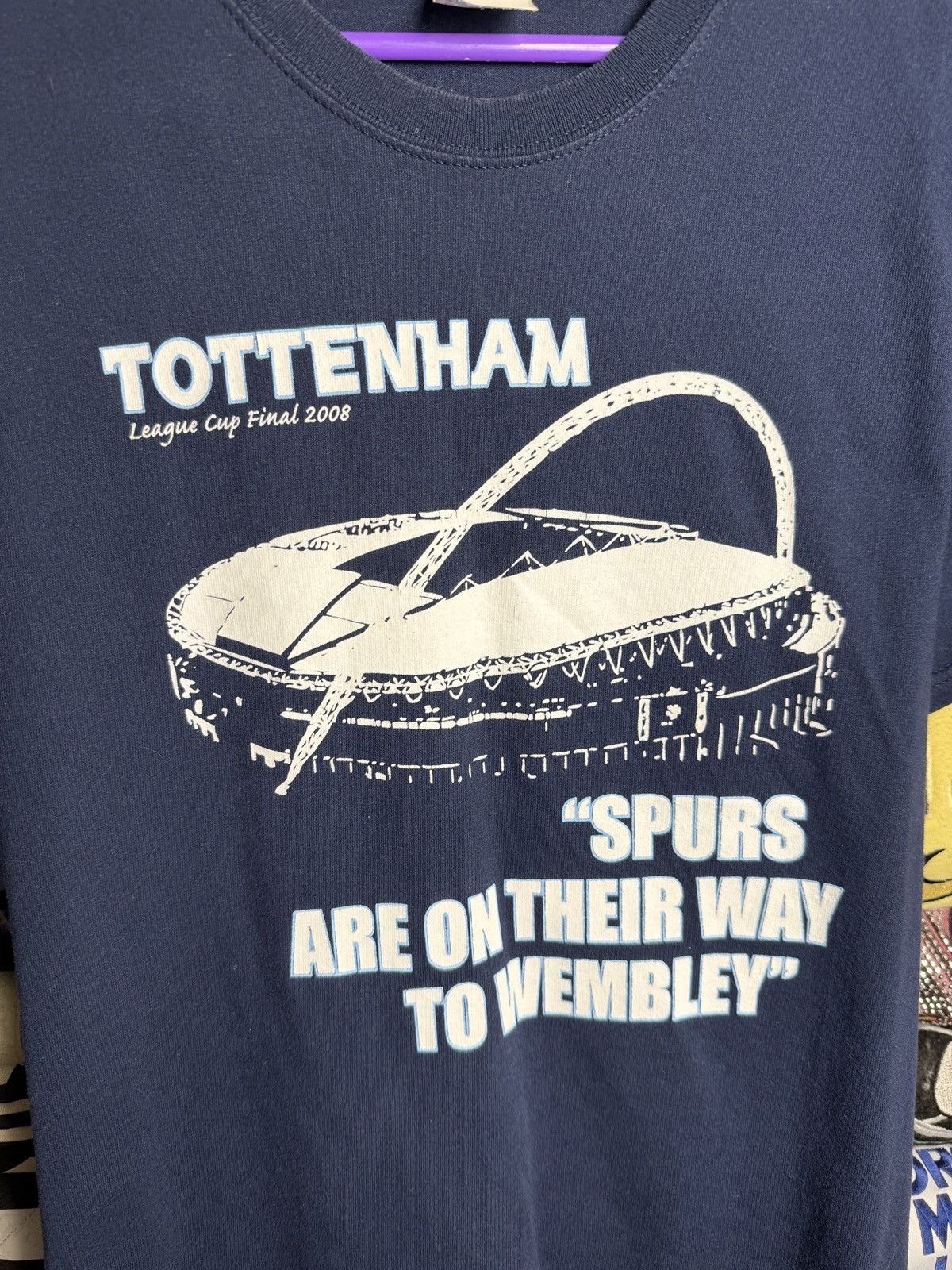 Gildan Tottenham 2007 home shirt jersey WEMBLEY tee Size US M / EU 48-50 / 2 - 5 Thumbnail