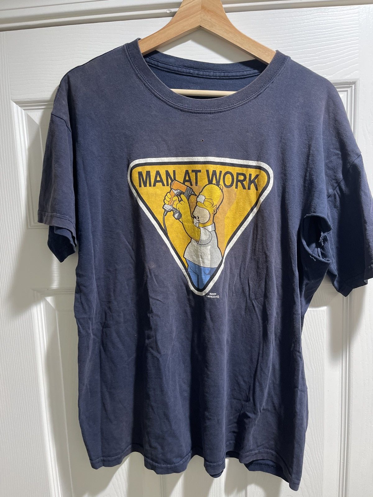The Simpsons Vintage The Simpsons Man At Work T-Shirt Size US L / EU 52-54 / 3 - 1 Thumbnail