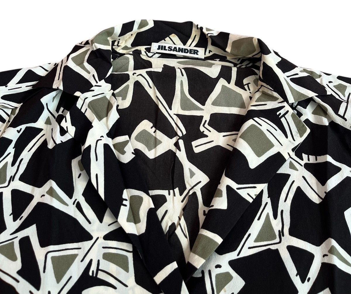 Jil Sander Vintage jil sander abstract flowy silk open collar shirt Size US S / EU 44-46 / 1 - 2 Thumbnail