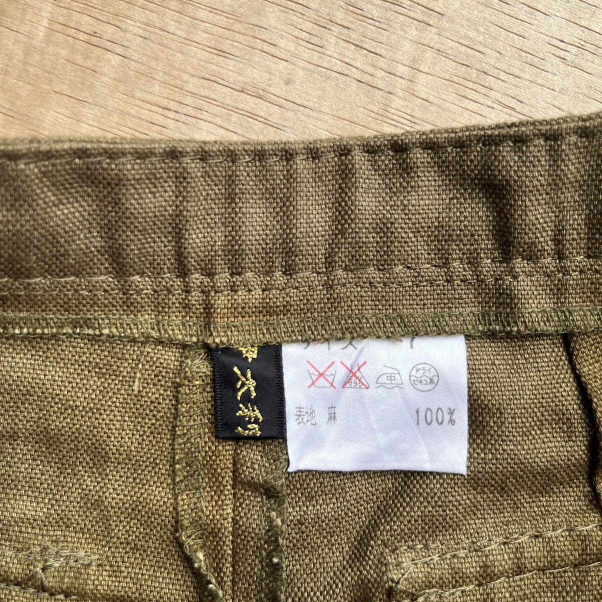If Six Was Nine × Japanese Brand × Vintage LA MODA GOJI FLARED LINEN TORNADO MART STYLE Size 28" / US 6 / IT 42 - 4 Thumbnail
