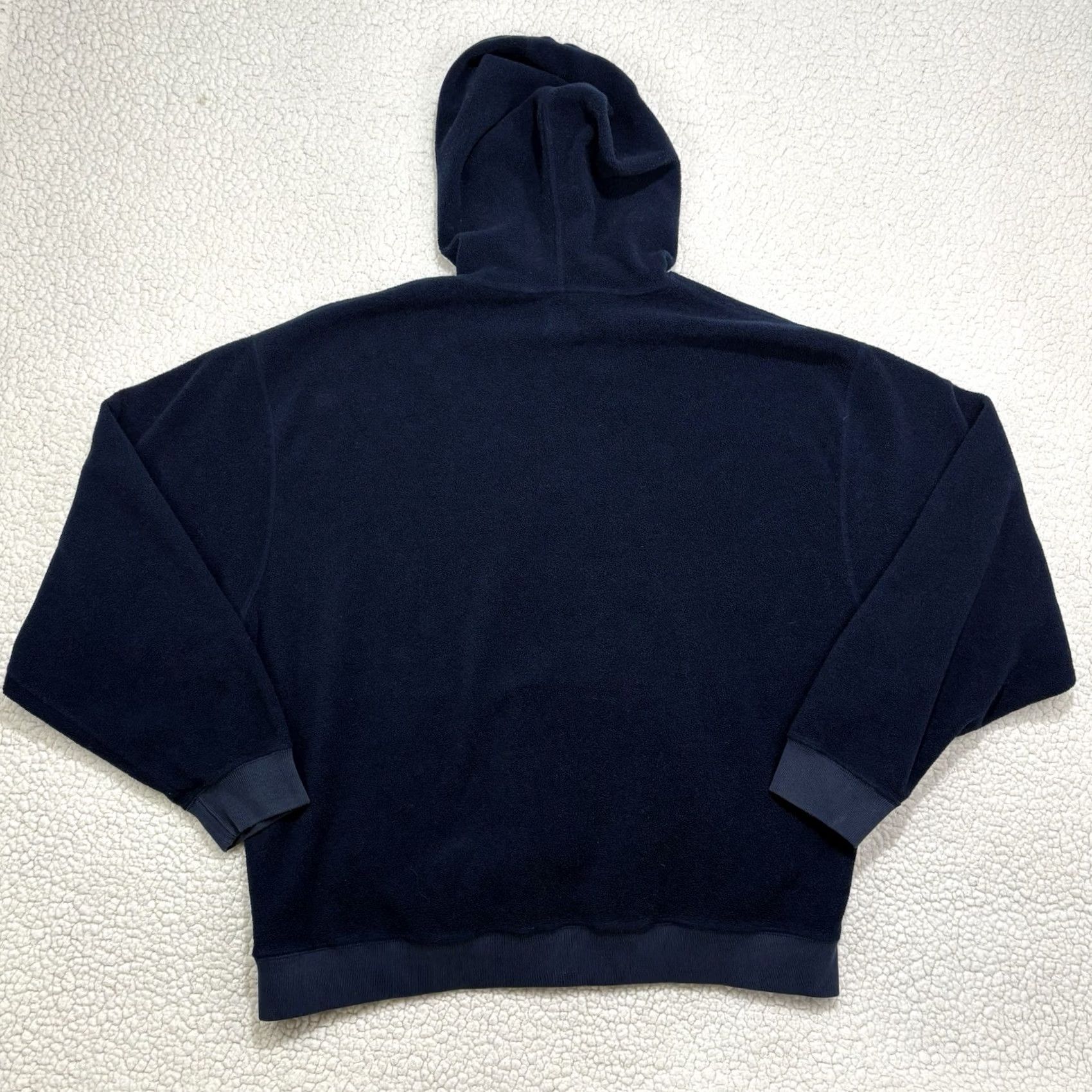 Gap VINTAGE Gap Hoodie Sweatshirt L Men Navy Fleece Heavyweight Y2K 90s Pullover Hooded Size US L / EU 52-54 / 3 - 4 Thumbnail