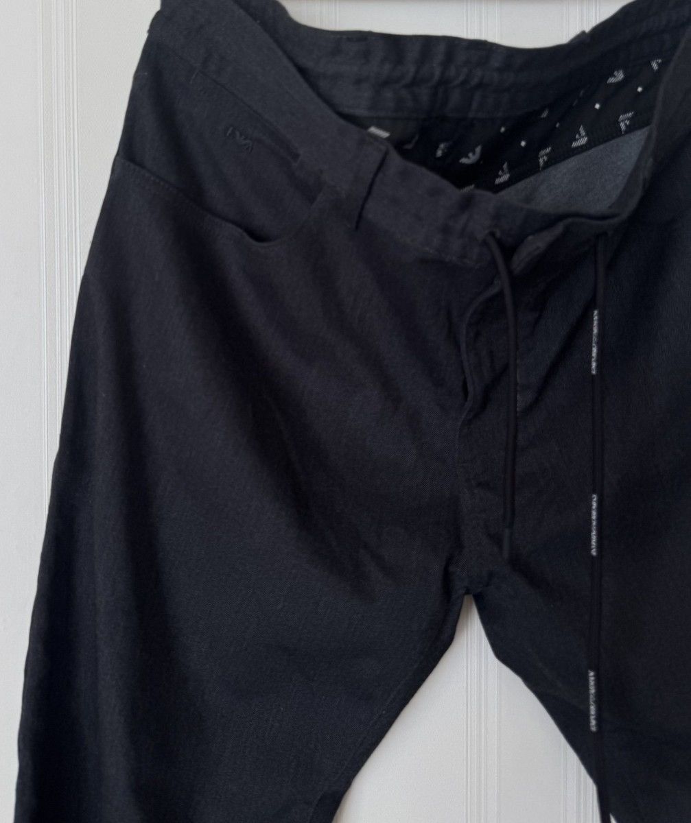 Emporio Armani Emporio Armani Men's Pants Size 34 Black Logo Classic 2019 y Size US 34 / EU 50 - 3 Thumbnail