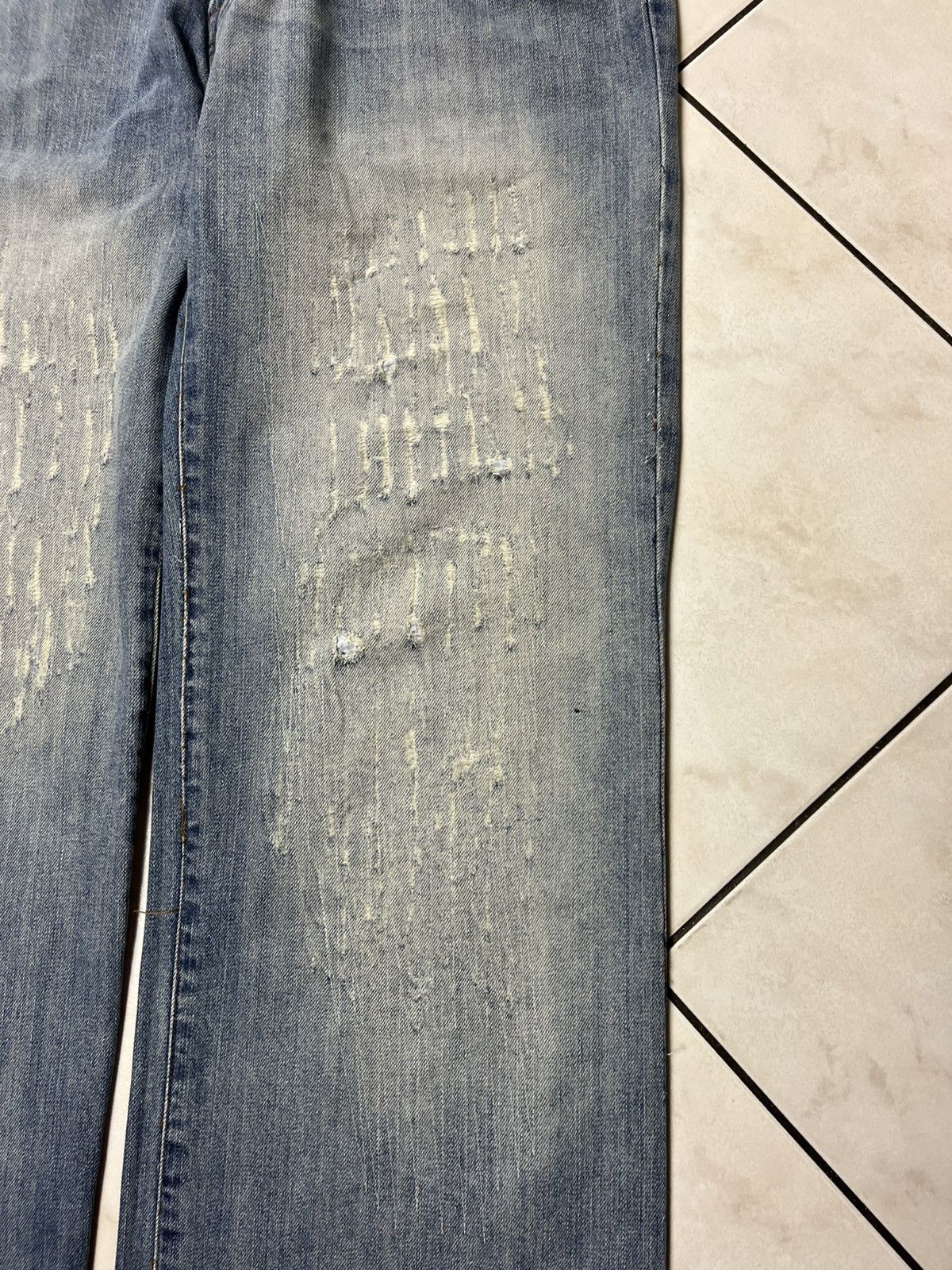 Energie × Vintage Vintage Energie gold baggy washed distressed ripped jeans Size US 36 / EU 52 - 9 Thumbnail
