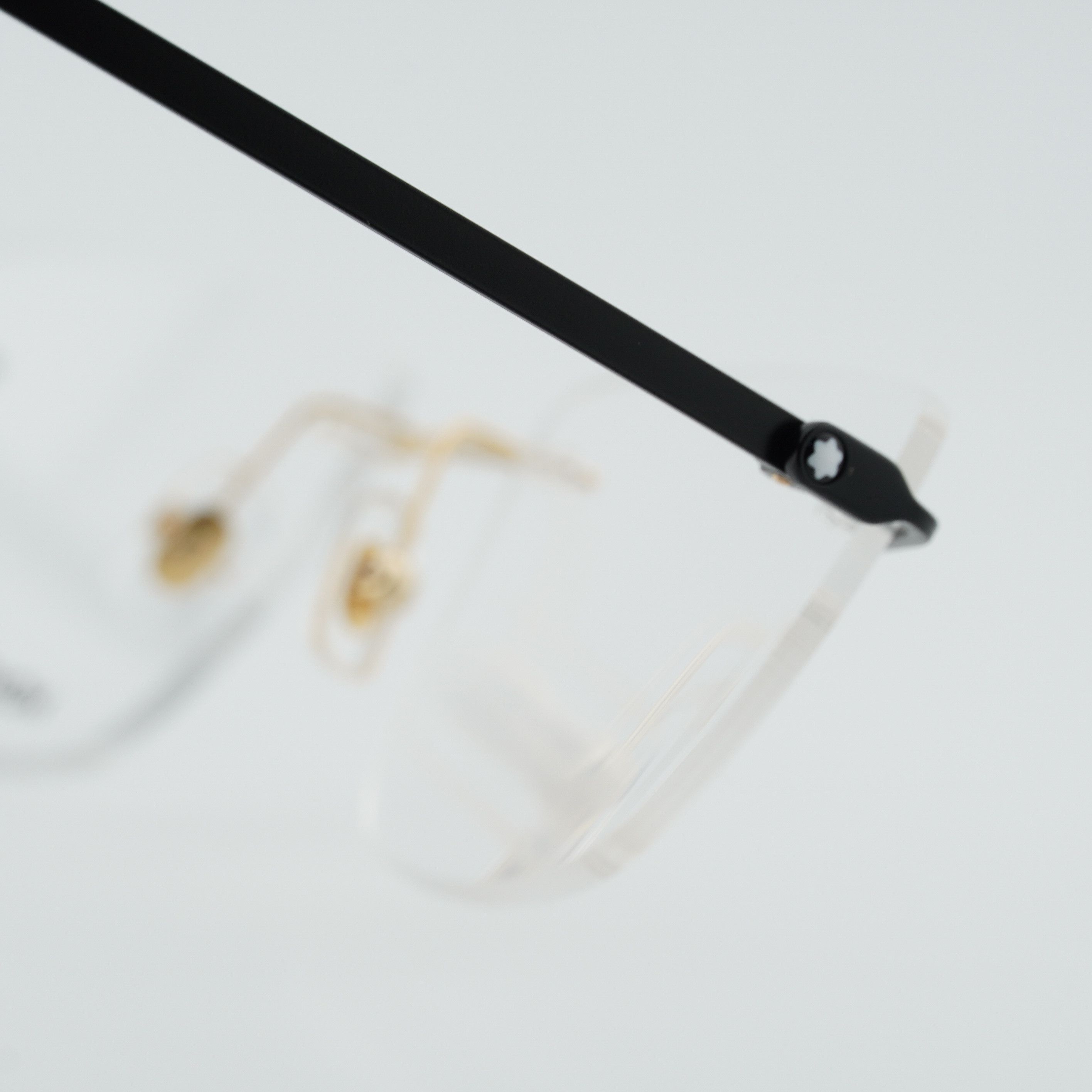 Montblanc Montblanc MB0281O 006 Eyeglasses Gold/Black 56mm Rectangle Size ONE SIZE - 9 Thumbnail