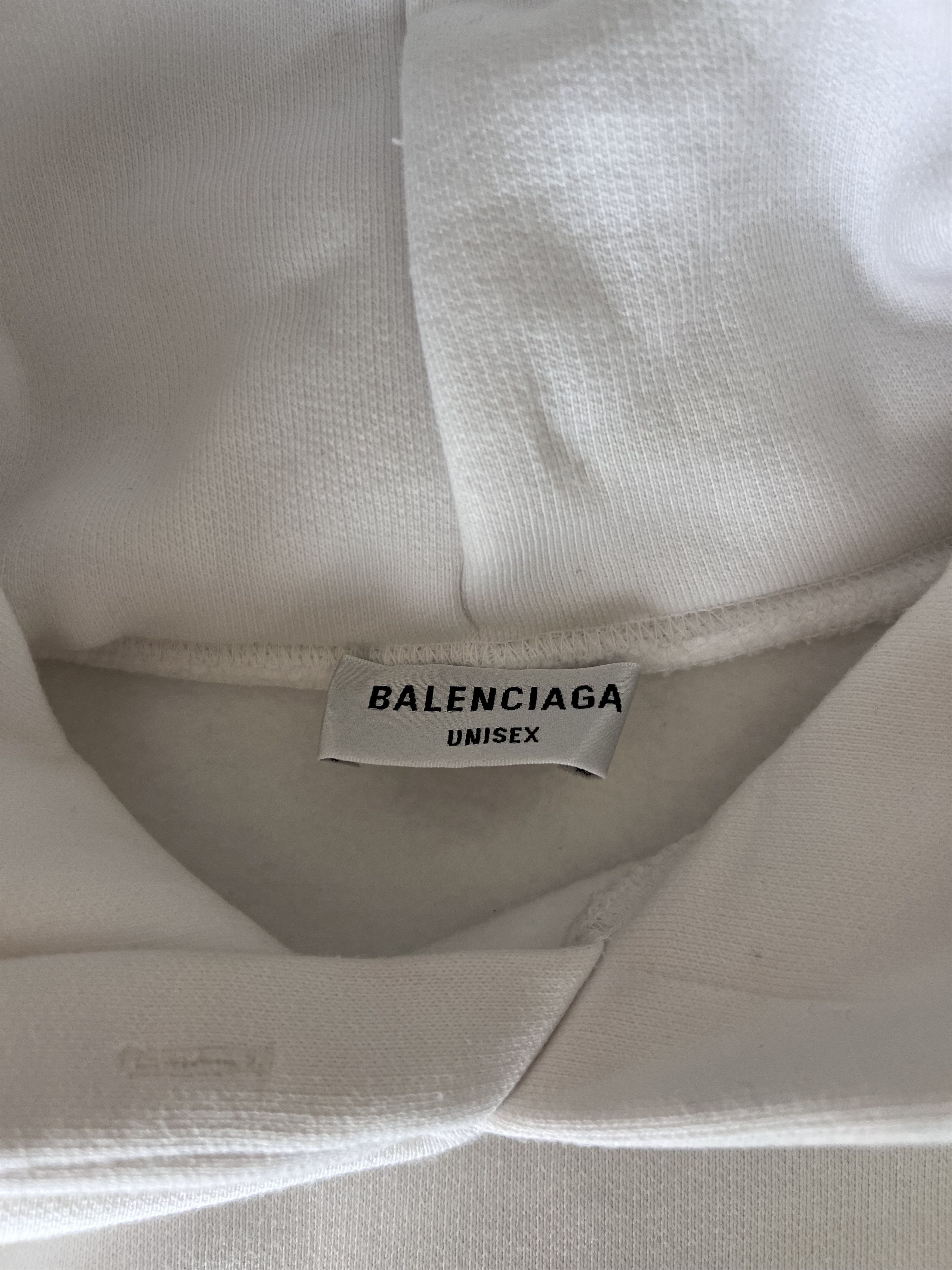 Balenciaga Balenciaga Slime Logo Hoodie in White Pink Size US S / EU 44-46 / 1 - 9 Thumbnail