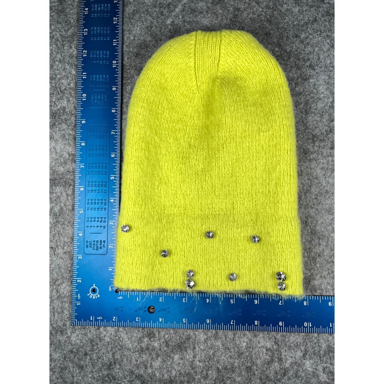 Vintage A New Day Beanie Toque Women One Size Neon Green Knit Jewel 100% Polyester NEW Size ONE SIZE - 5 Thumbnail