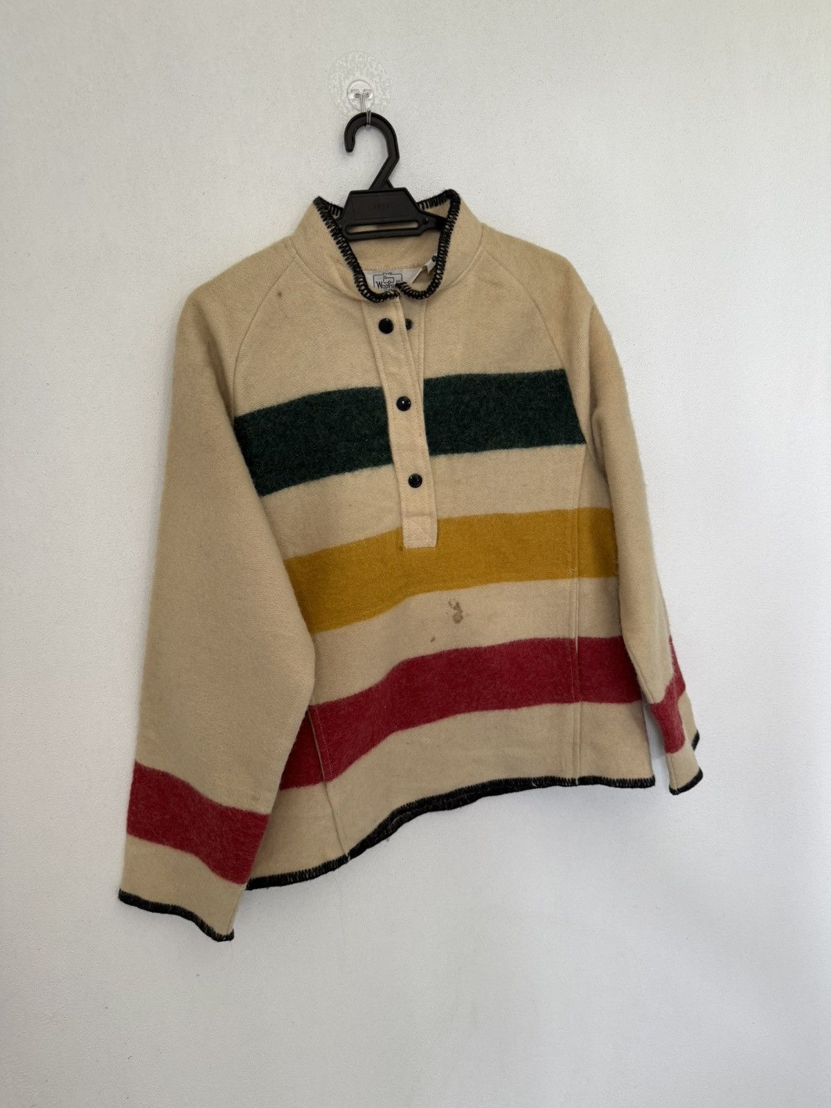 Woolrich Woolen Mills VINTAGE WOOLRICH HUDSON STRIPE FLEECE MADE IN USA Size M / US 6-8 / IT 42-44 - 2 Thumbnail