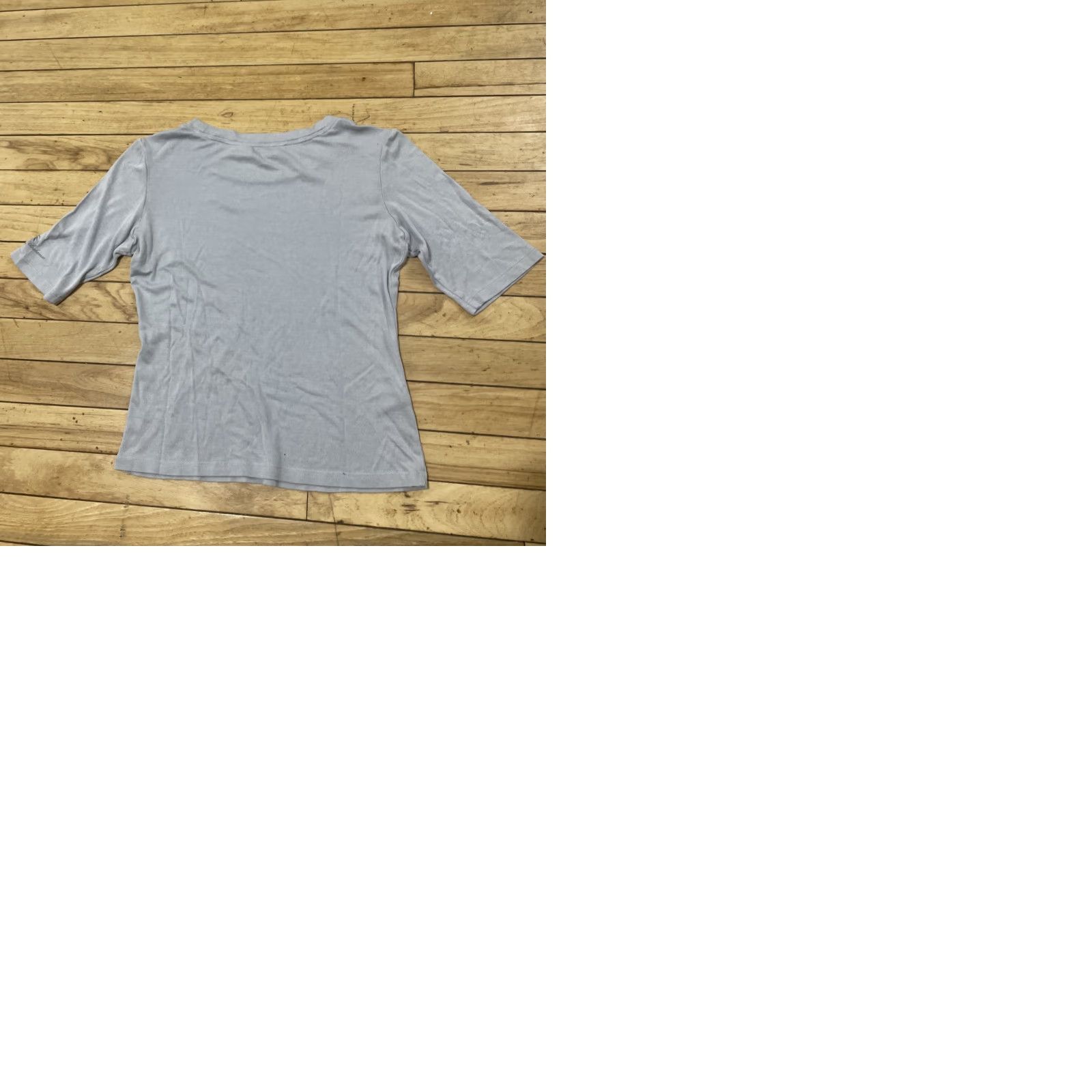 Tommy Bahama Tommy Bahama Silk Top Shirt Women M Light Blue Shimmer Beach 3/4 Sleeve V-Neck Pullover Casual Travel Womens Size M / US 6-8 / IT 42-44 - 11 Thumbnail