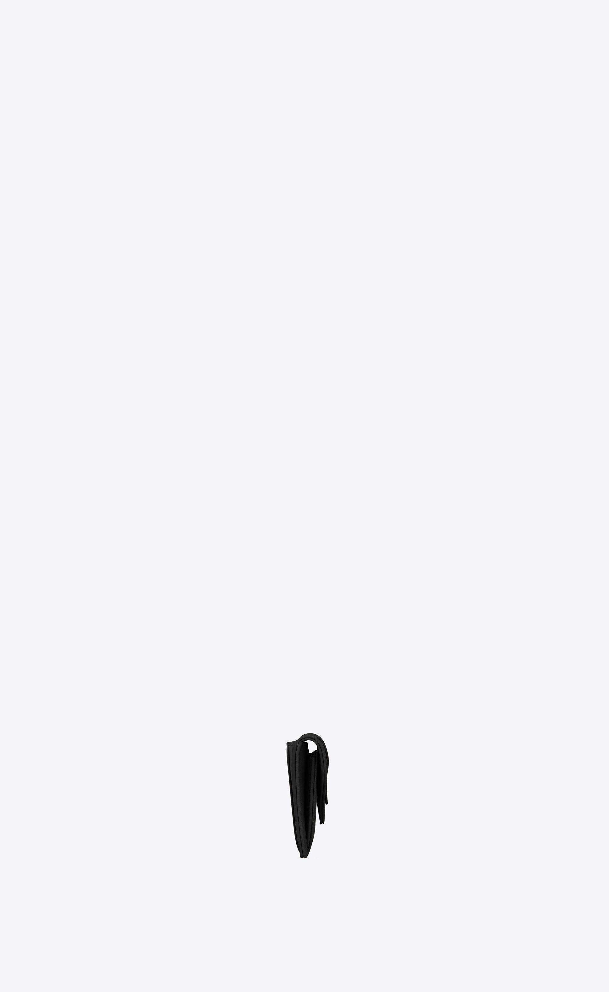 Saint Laurent Paris o1s1wg110125 Size: OS / 734921 Gaby Flap Card Case Quilted Size ONE SIZE - 3 Thumbnail