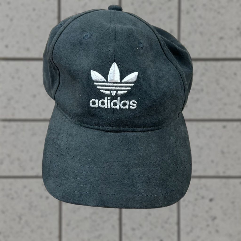 Adidas adidas orginals Gray Trefoil Baseball Cap Hat Mens Adjustable Size ONE SIZE - 1 Thumbnail
