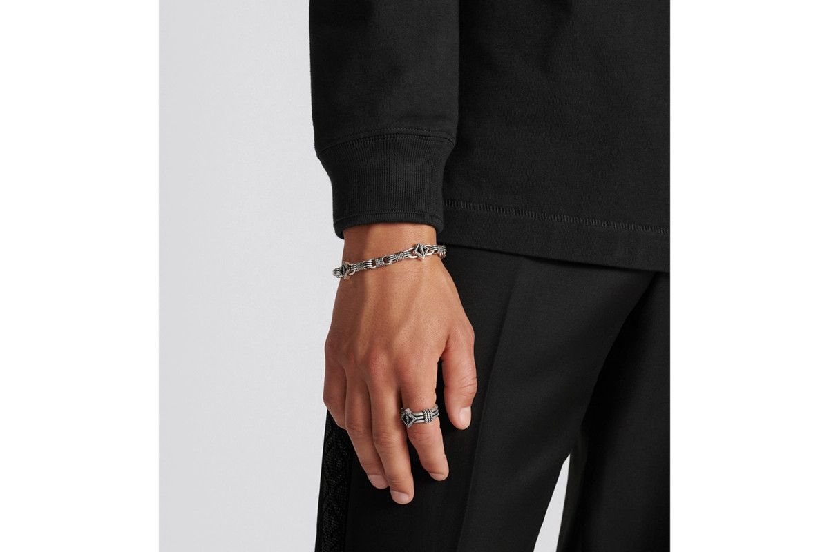 Dior o1bcso1str0126 Size:OS/Cd Diamond Buffalo Bracelet in Silver Size ONE SIZE - 3 Thumbnail