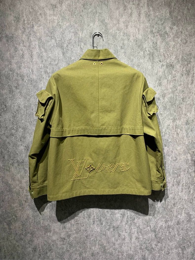 Louis Vuitton Louis Vuitton Feidong studded army green overalls denim jac Size US S / EU 44-46 / 1 - 2 Thumbnail