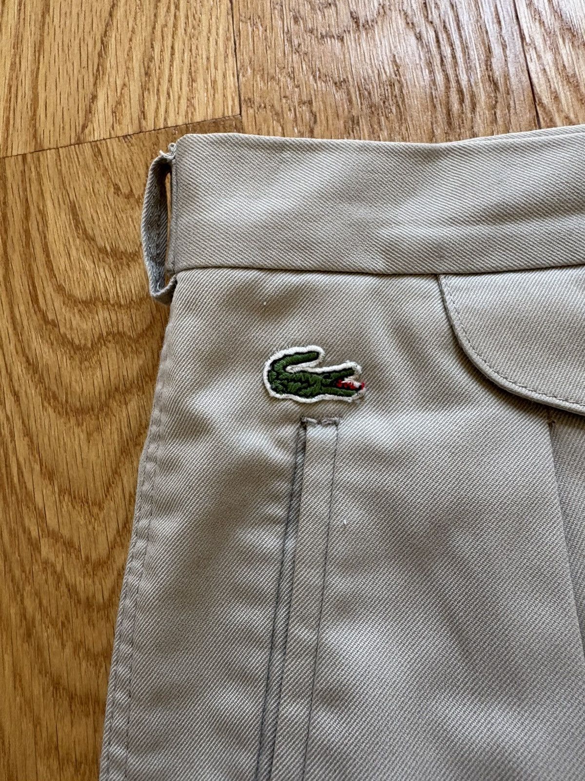 Lacoste Chemise Lacoste Vintage 80s 90s Ivory Tan Chinos Golf 36x31 Size US 36 / EU 52 - 8 Thumbnail