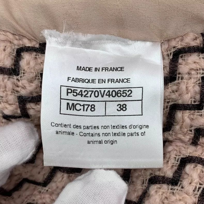 Chanel Chanel Color-blocked bow tweed wool lapel long-sleeved coat Size XS / US 0-2 / IT 36-38 - 7 Thumbnail