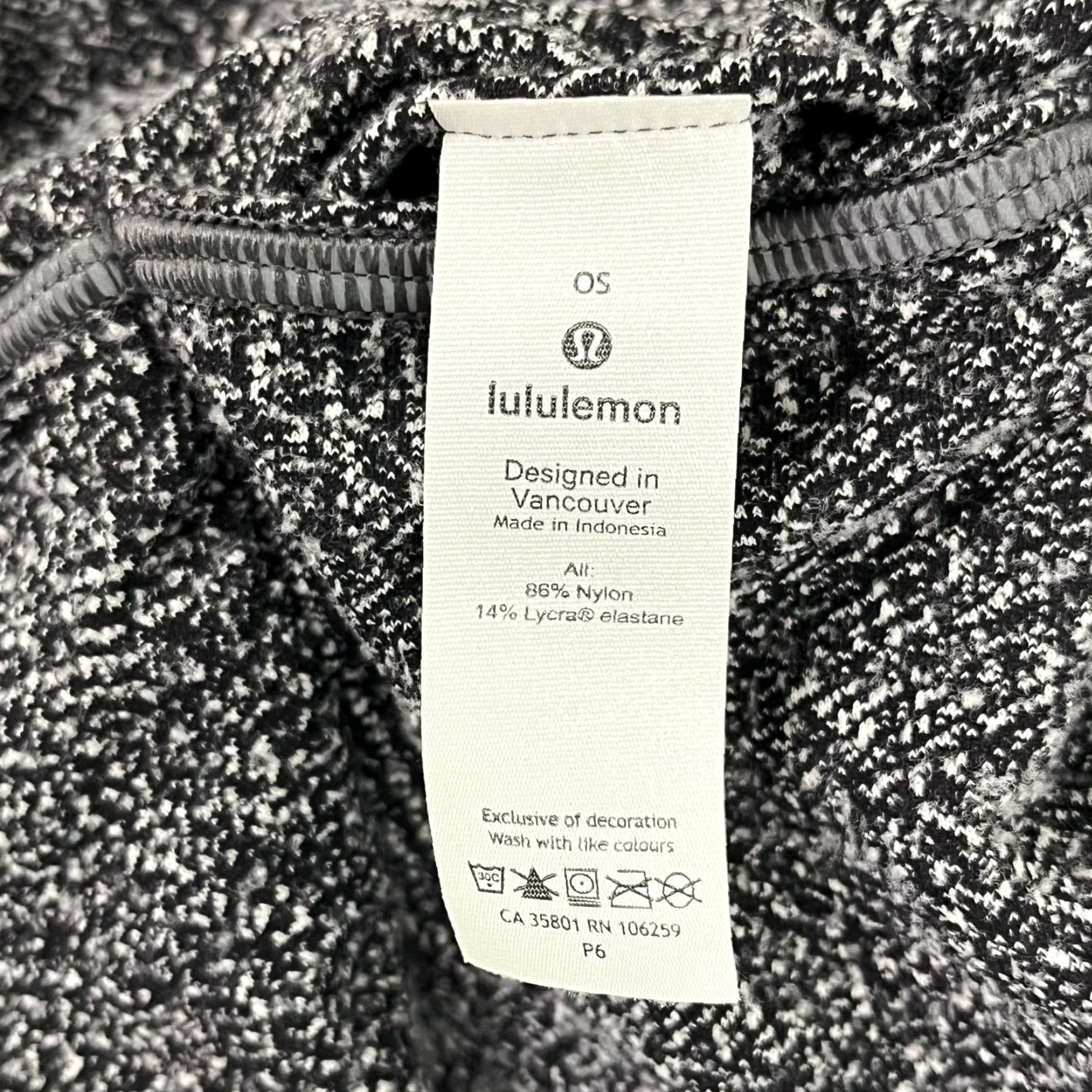 Lululemon Lululemon Beanie Womens OS Sparkle Black White Running Ponytail Hole Activewear Size ONE SIZE - 4 Thumbnail