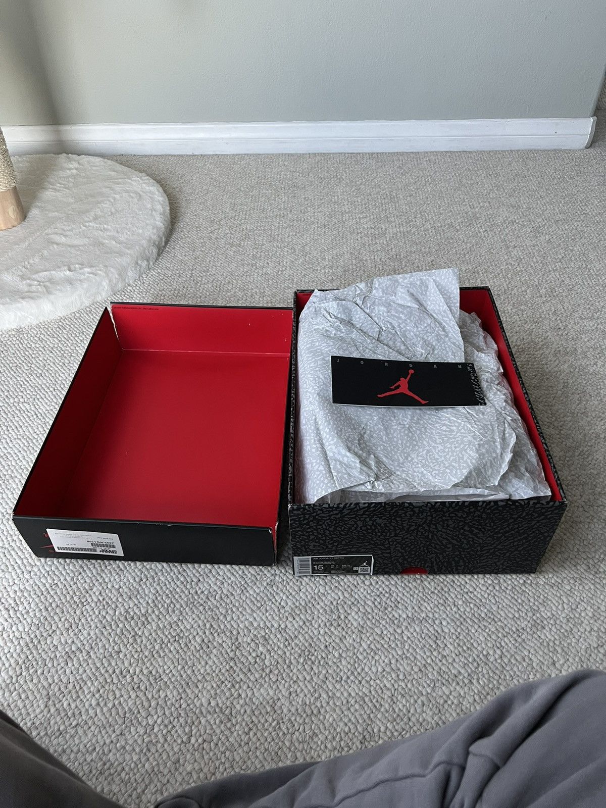 Nike Air Jordan 3 Retro OG Fire Red 2022 White Size US 15 / EU 48 - 4 Thumbnail