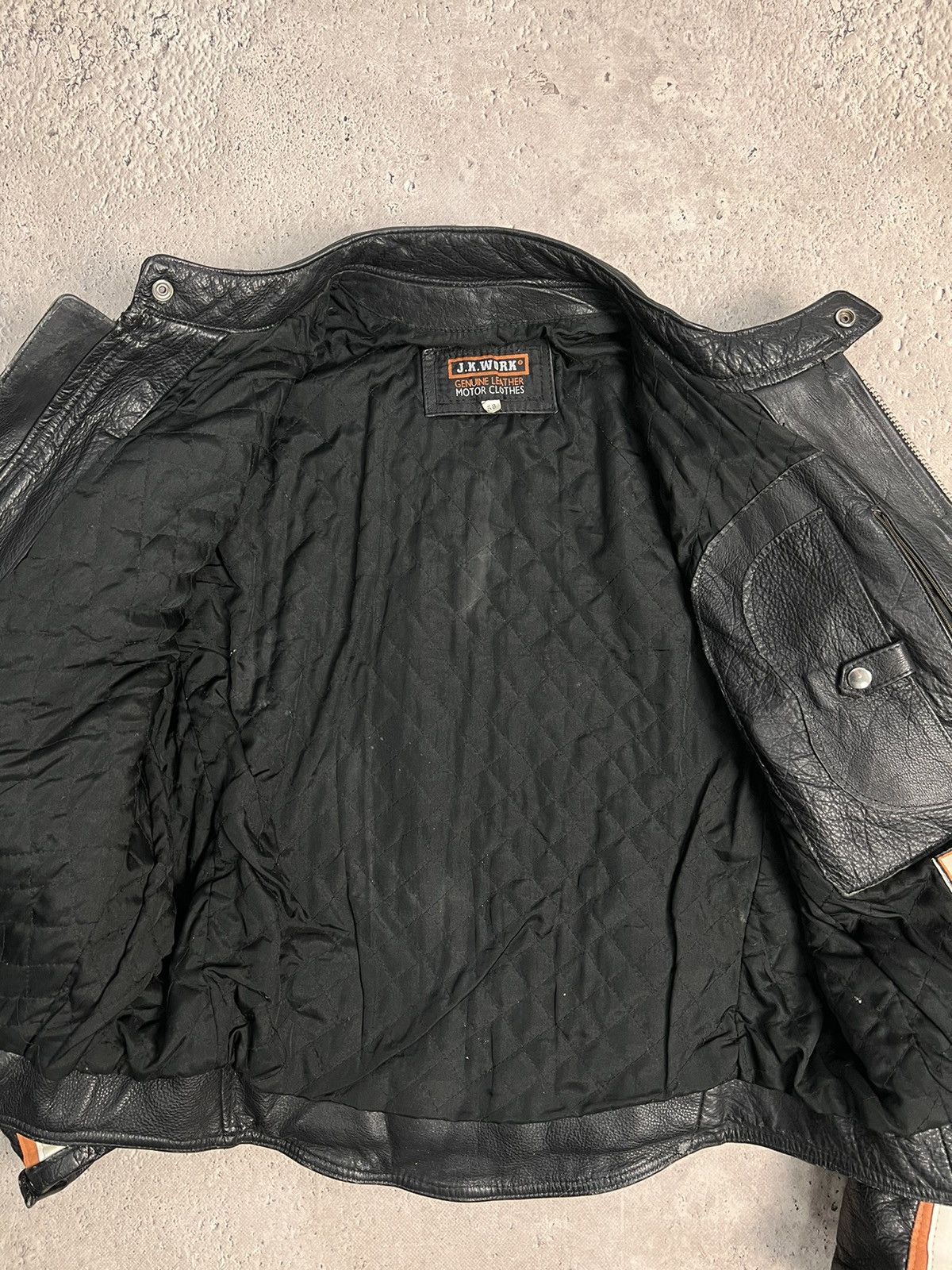 Vintage Vintage MOTO RACING F1 Leather HYPE Jacket Size US XL / EU 56 / 4 - 16 Thumbnail