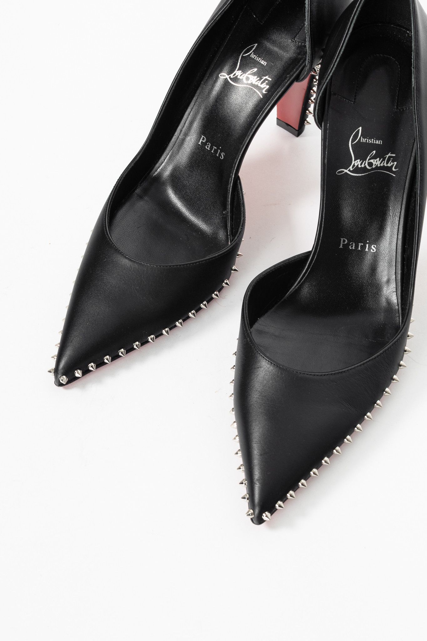Christian Louboutin Christian Louboutin Vidura Calfskin Spike D'Orsay Heels Size US 10.5 / IT 40.5 - 6 Thumbnail