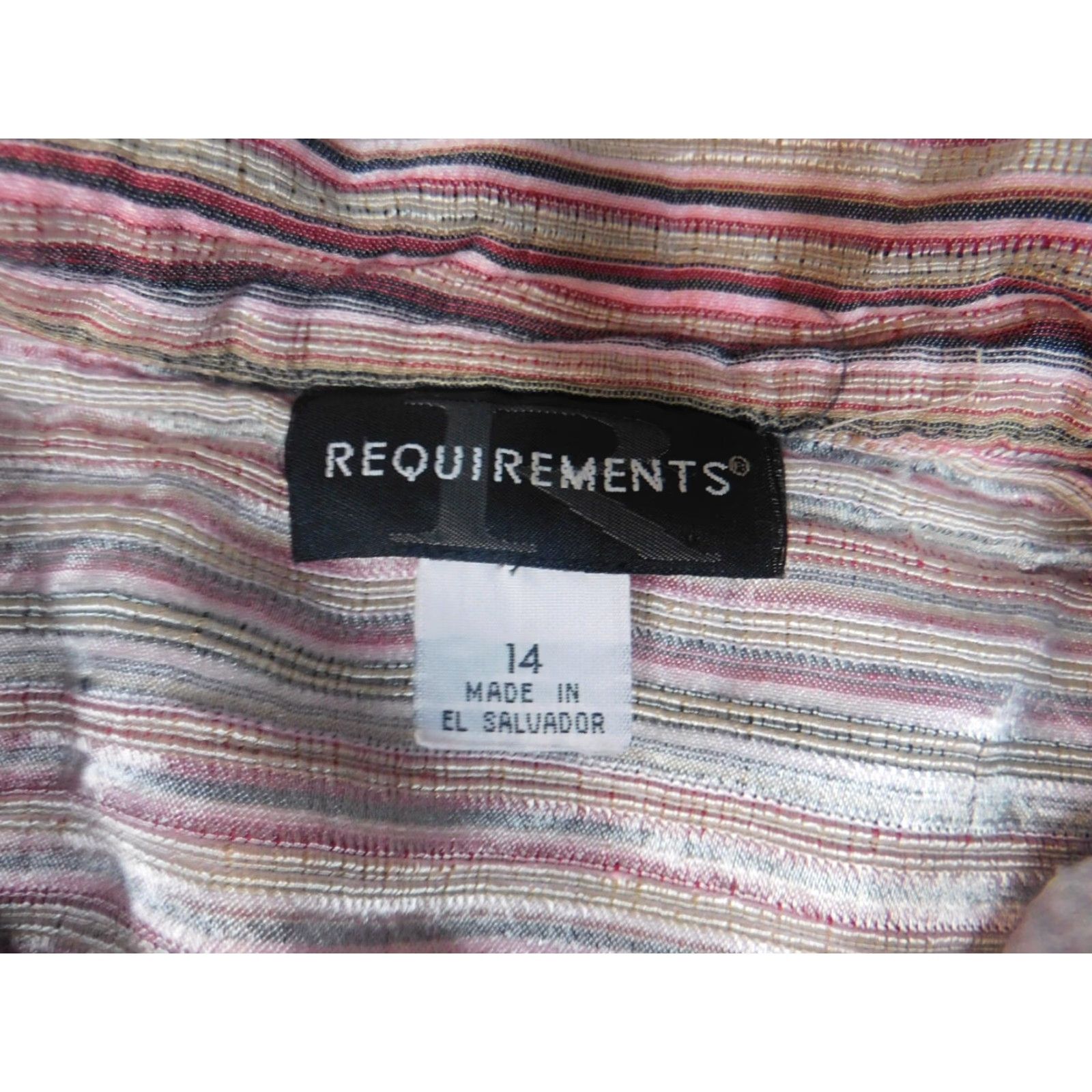 Pinko Requirements Blouse Women 14 Pink Striped Button Crew Neck Short Sleeve Cap Sleeve Cotton Pullover Casual Regular Basic Classic Stretch Modern Size XL / US 12-14 / IT 48-50 - 5 Thumbnail