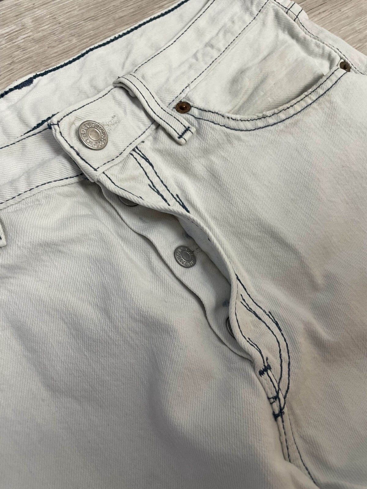 Levi's × Vintage Very Rare Levis 501 Vintage Denim Jeans 90s Straight Size US 31 - 8 Thumbnail