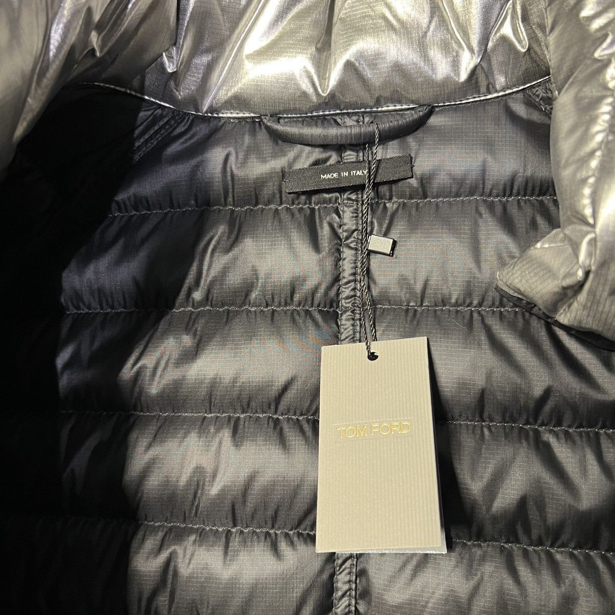 Tom Ford Tom Ford Metallic Puffer Jacket in Medium Size US M / EU 48-50 / 2 - 5 Thumbnail