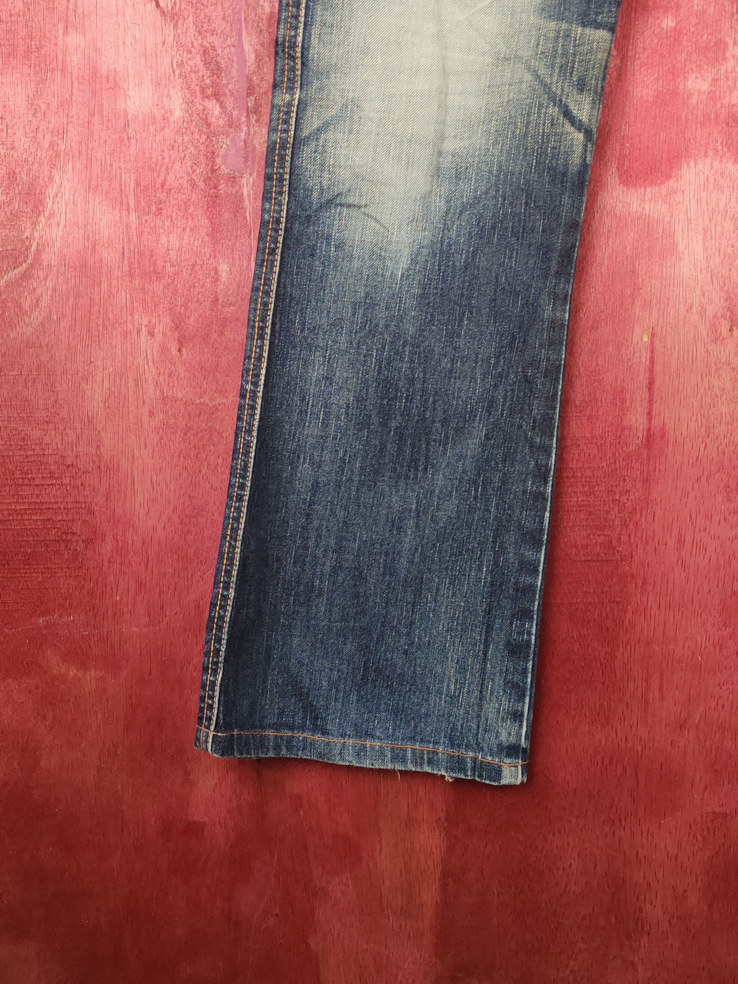 Edwin Edwin Dark Blue Distressed Ripped Jeans #S2367 Size US 29 - 4 Thumbnail