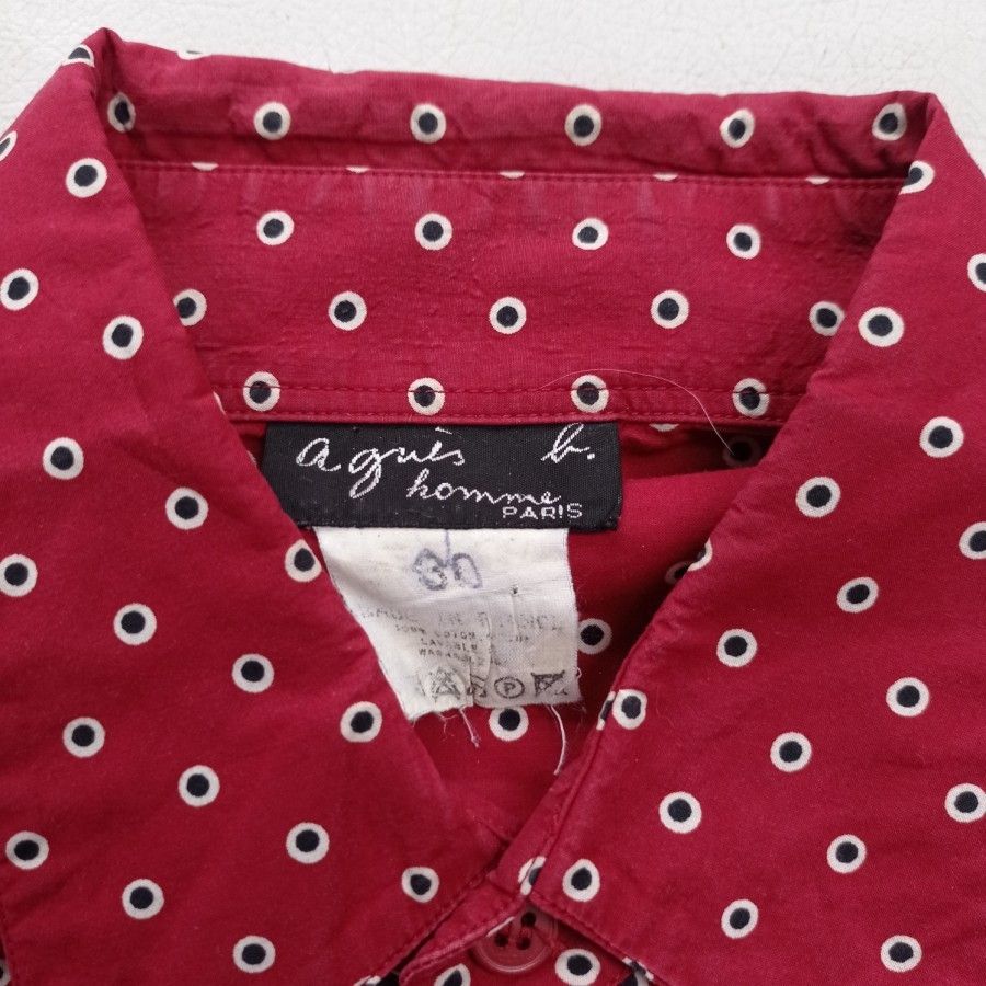 agnes b. Agnes b homme paris polkadots casual shirt Size US M / EU 48-50 / 2 - 3 Thumbnail
