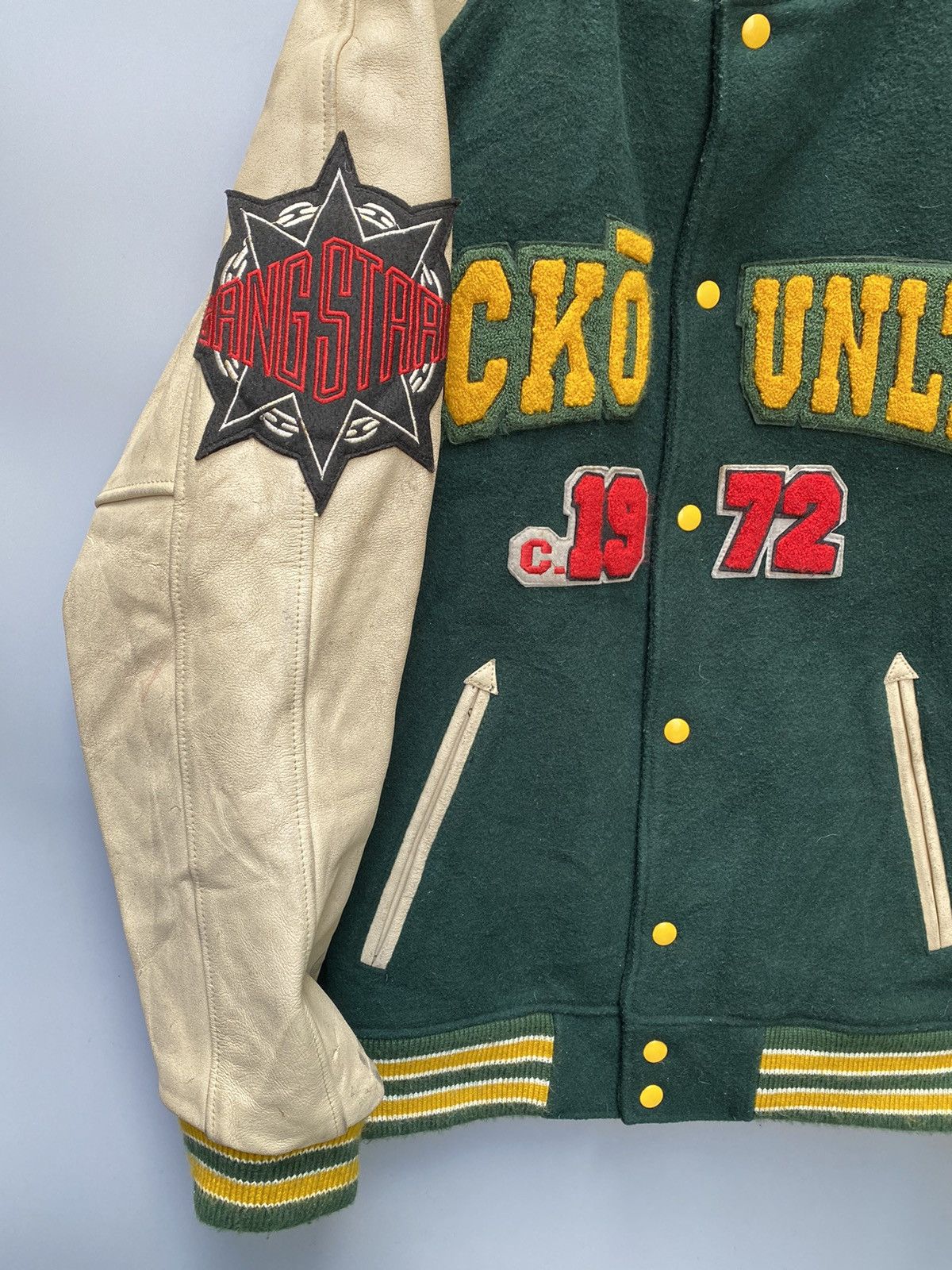 Ecko Unltd. 80s Vintage Ecko Unlimited Letterman Jacket Size US XL / EU 56 / 4 - 3 Thumbnail