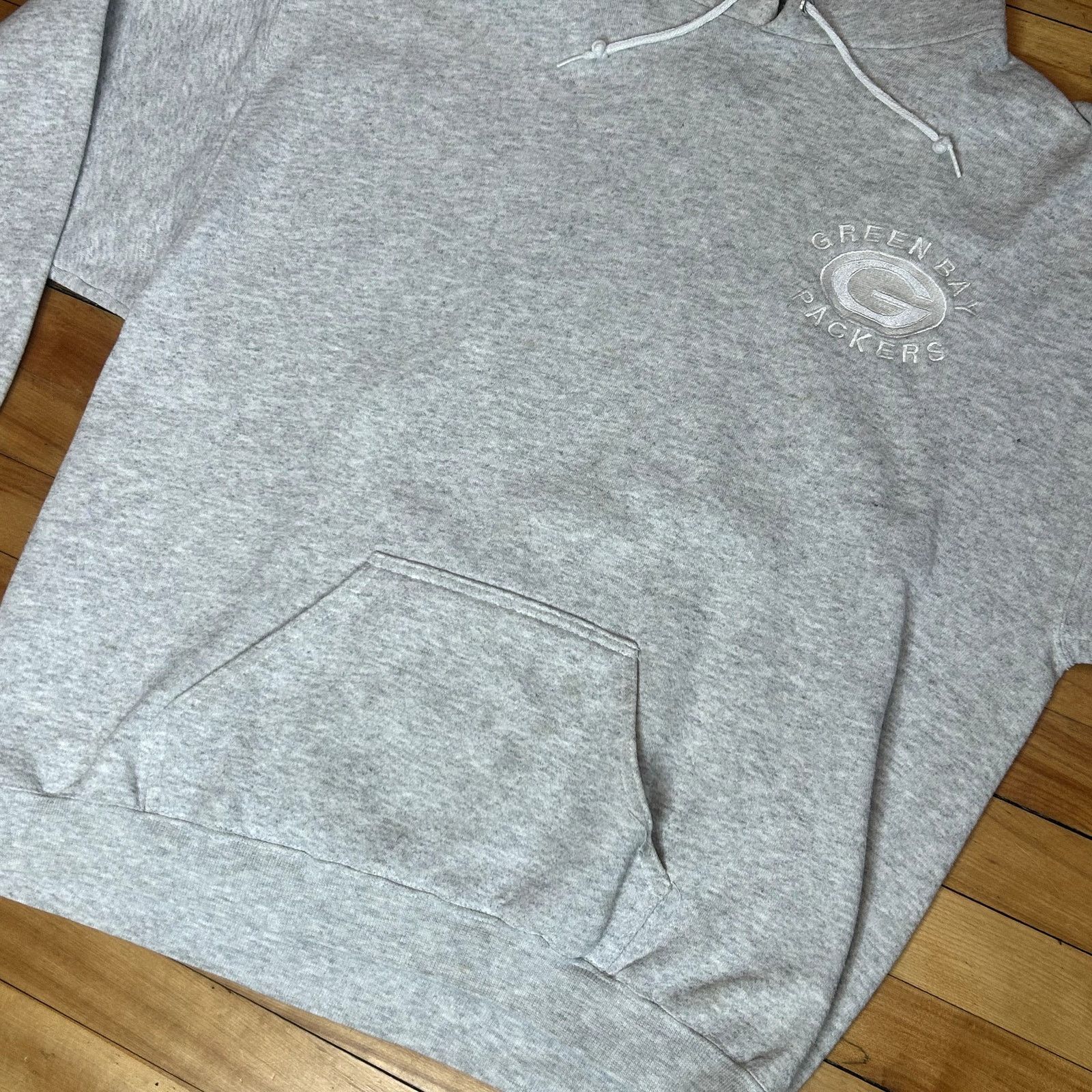 Vintage 90s Vintage gray Packers hoodie XL Size US XL / EU 56 / 4 - 3 Thumbnail