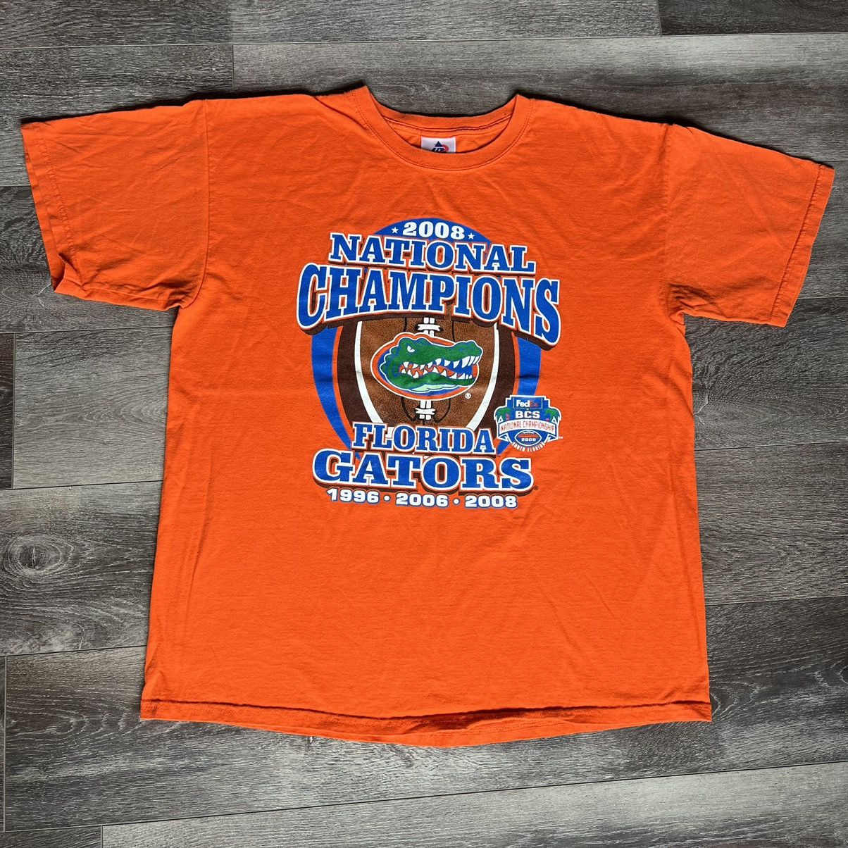 Vintage Vintage 2008 Florida Gators BCS College Football Champs Tee Size US L / EU 52-54 / 3 - 2 Thumbnail
