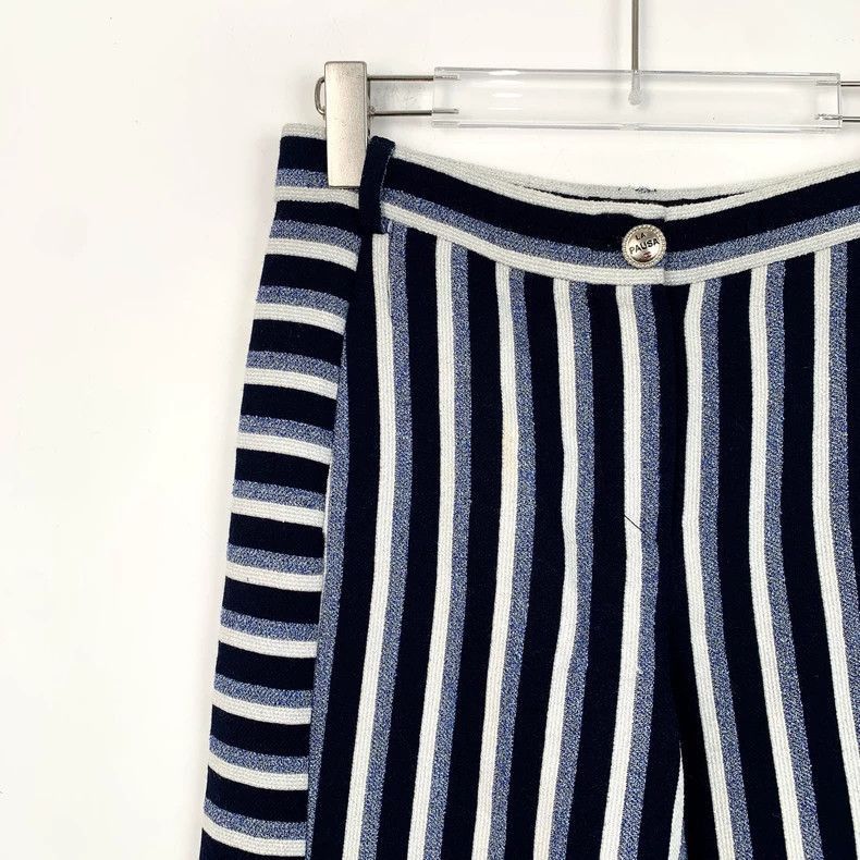 Chanel Chanel Striped Wide Leg Wool Pants -2505 Size US 38 / EU 54 - 3 Thumbnail