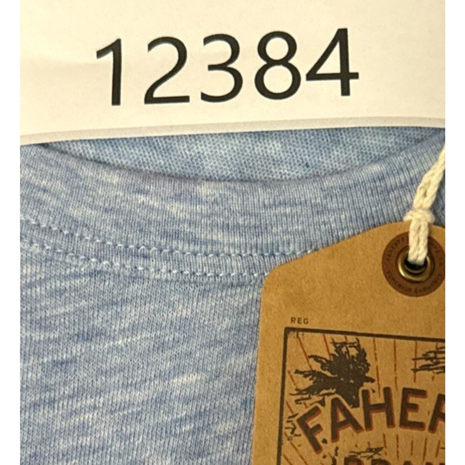 Faherty Faherty Vintage Chambray Tee Mens XXL Blue Heather Cotton Size US XXL / EU 58 / 5 - 13 Thumbnail
