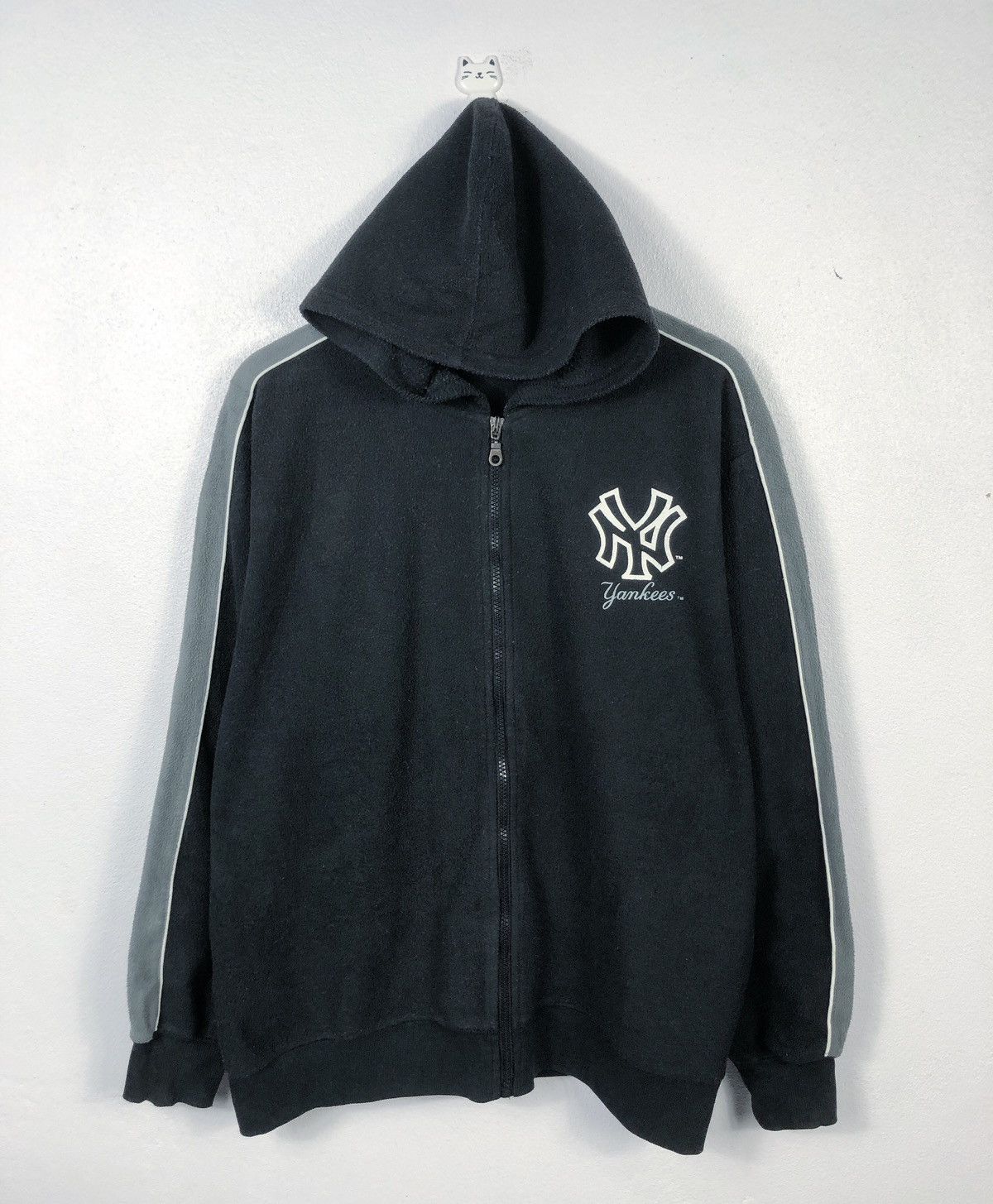 MLB × New York Yankees × Vintage Rare Vintage MLB New York Yankees Fleece Hoodie Size US XL / EU 56 / 4 - 1 Thumbnail