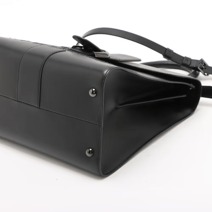 Delvaux Lumore MM Leather Two-Handbag Black x White Size ONE SIZE - 3 Thumbnail